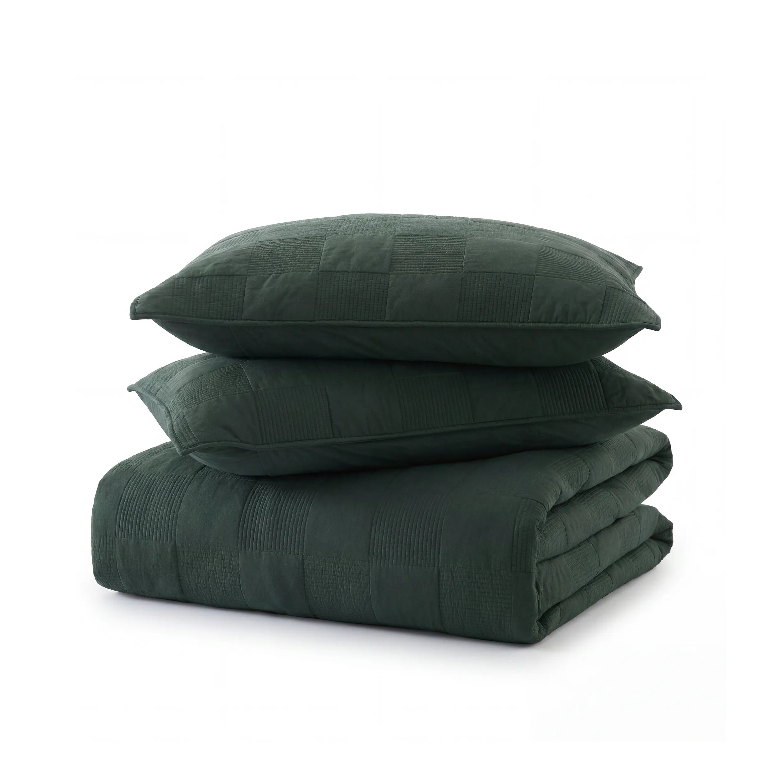 Cotton Checkered Quilted Set - Image 13