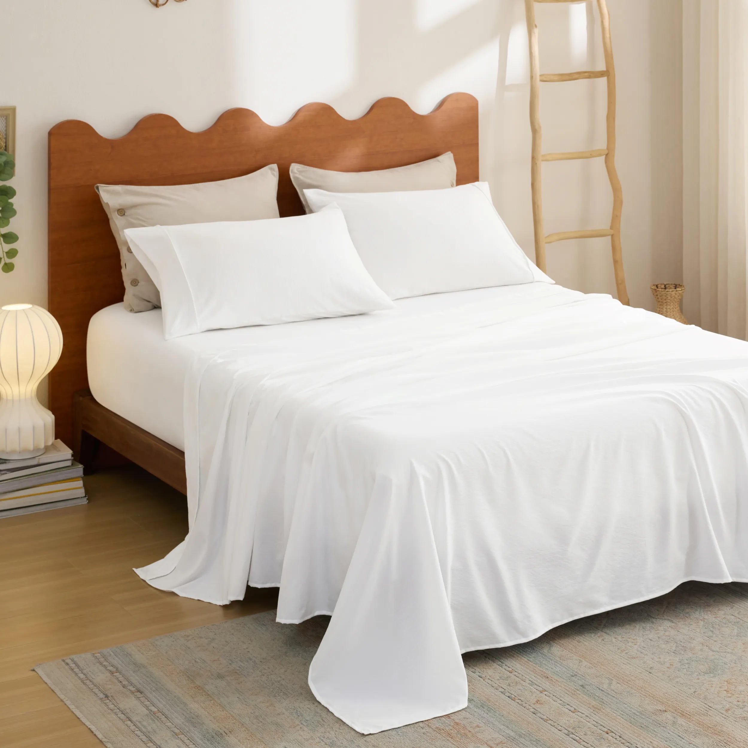 Cotton-Like Striped Sheet Sets - Image 8