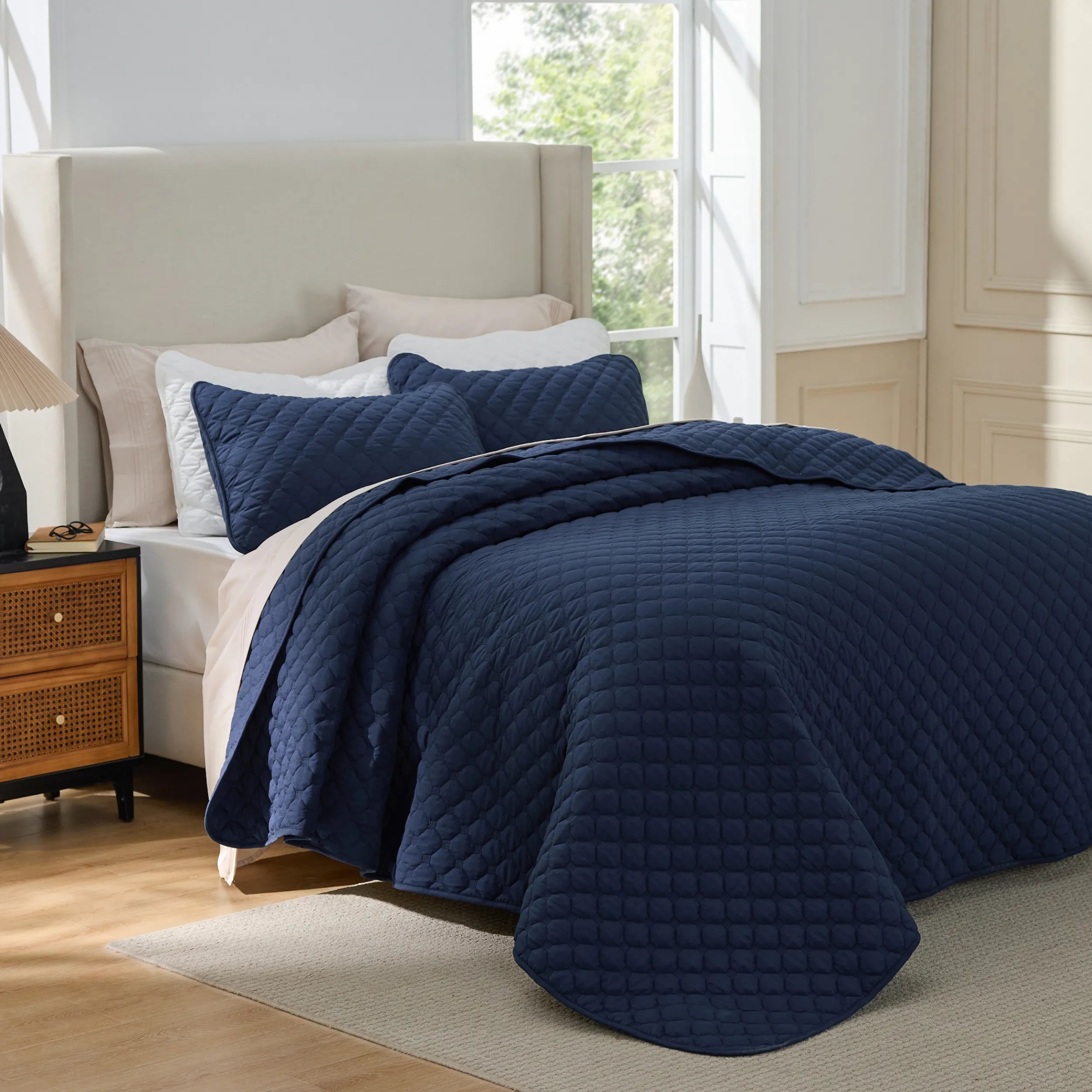 Classic Honeycomb Quilt Set - Image 15