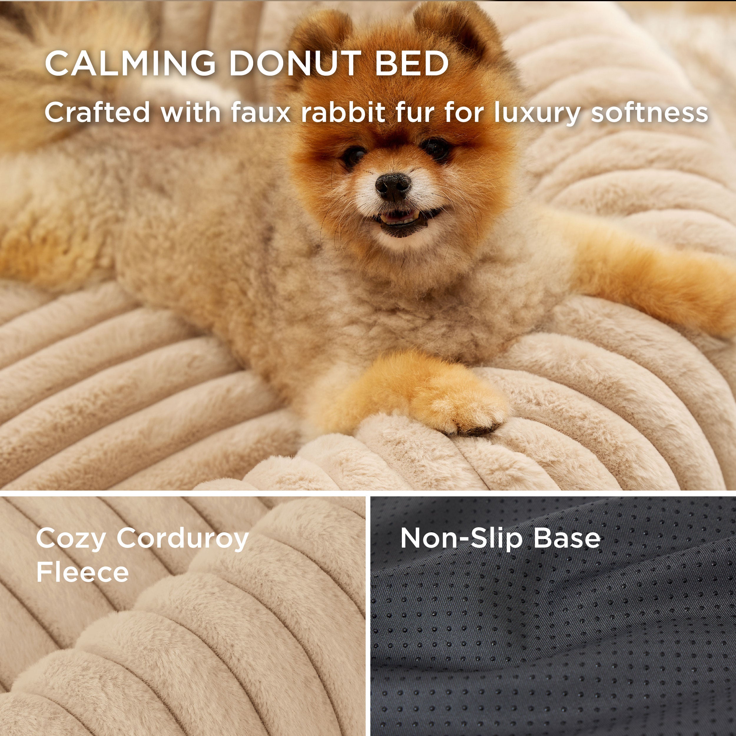ComfyFleece Donut Dog Bed - Image 20