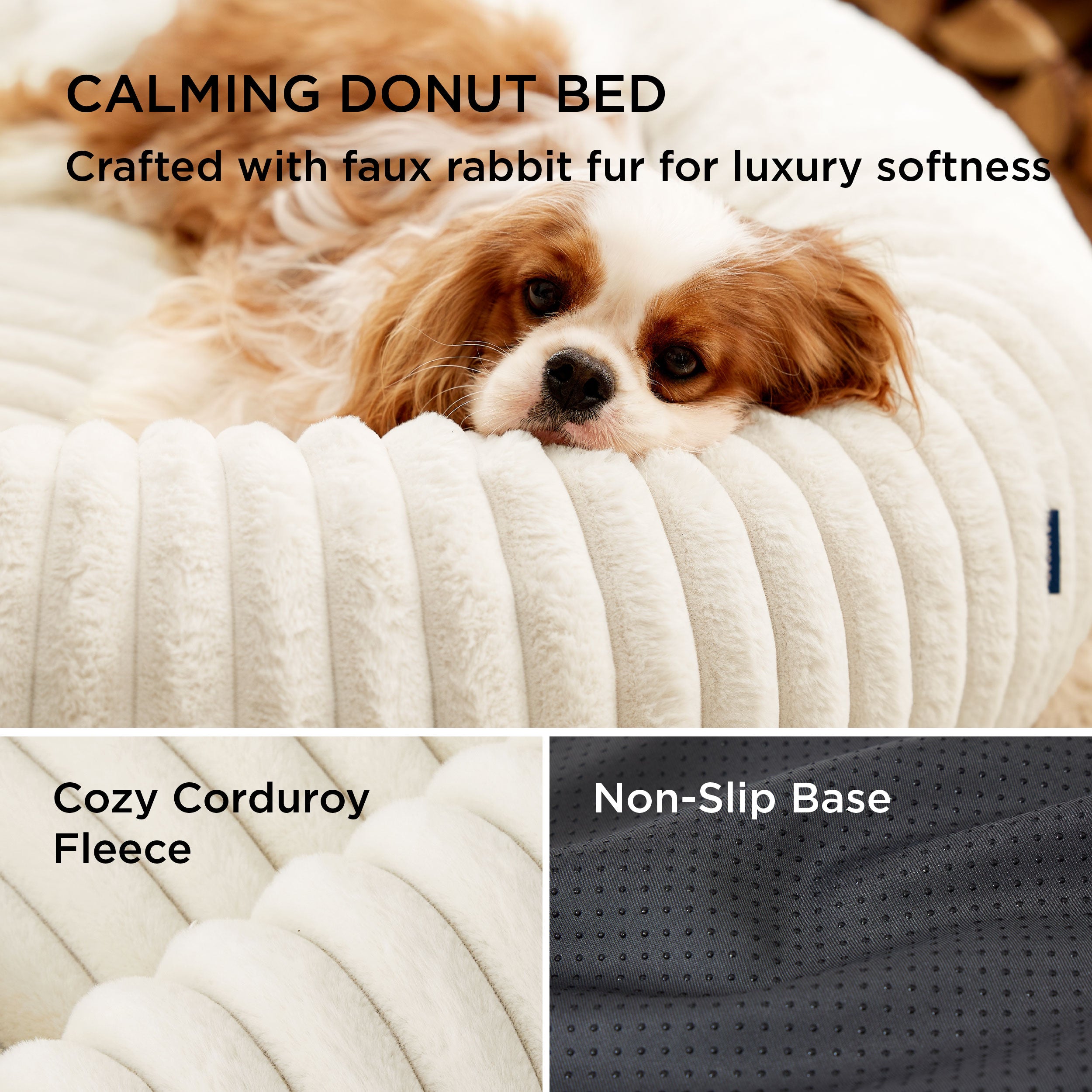 ComfyFleece Donut Dog Bed - Image 28