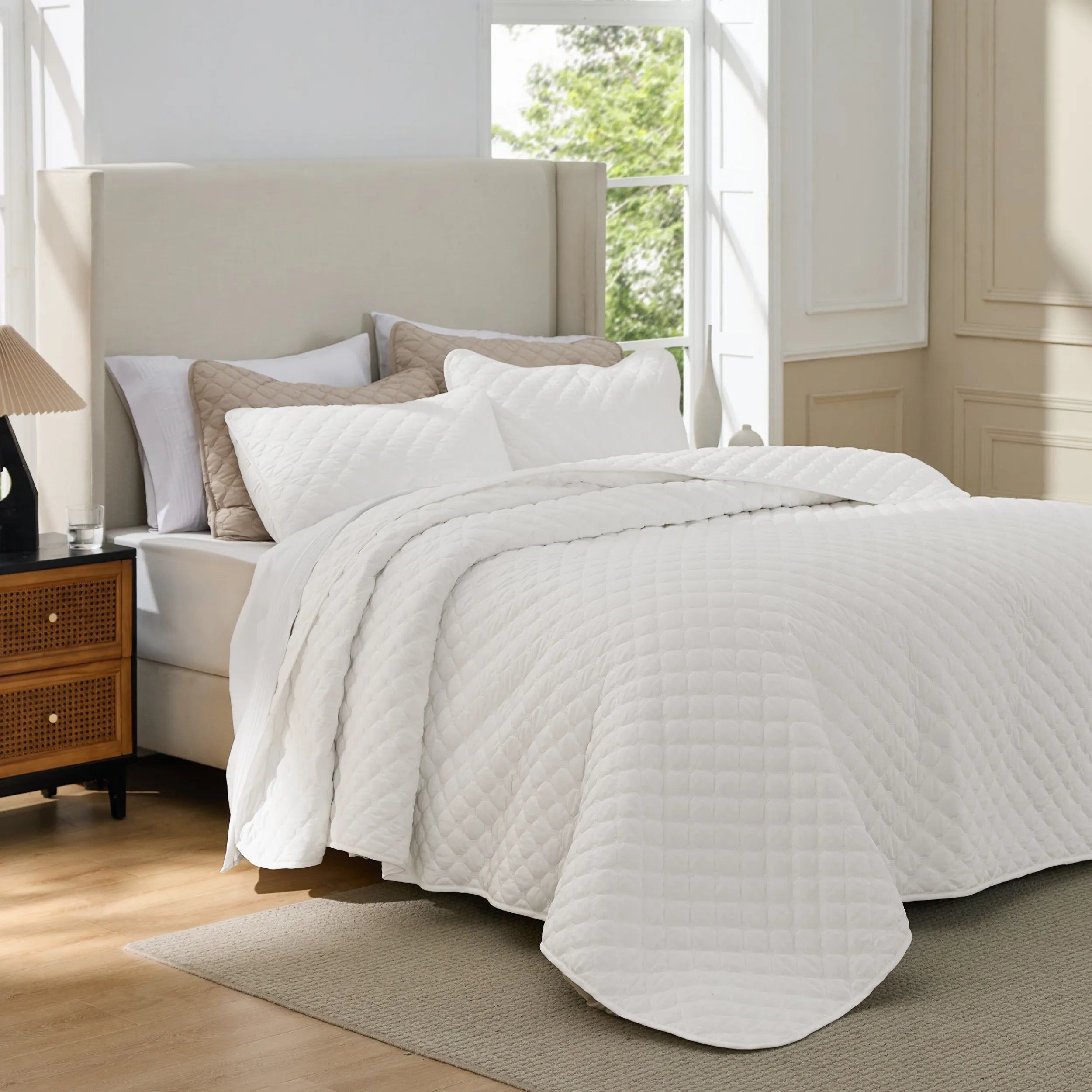 Classic Honeycomb Quilt Set - Image 10