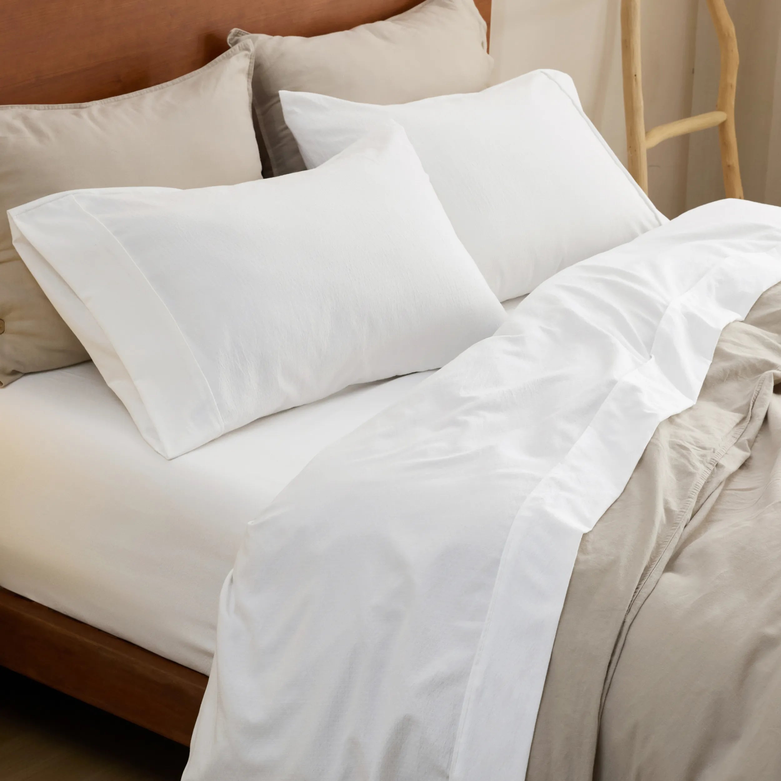Cotton-Like Striped Sheet Sets - Image 9
