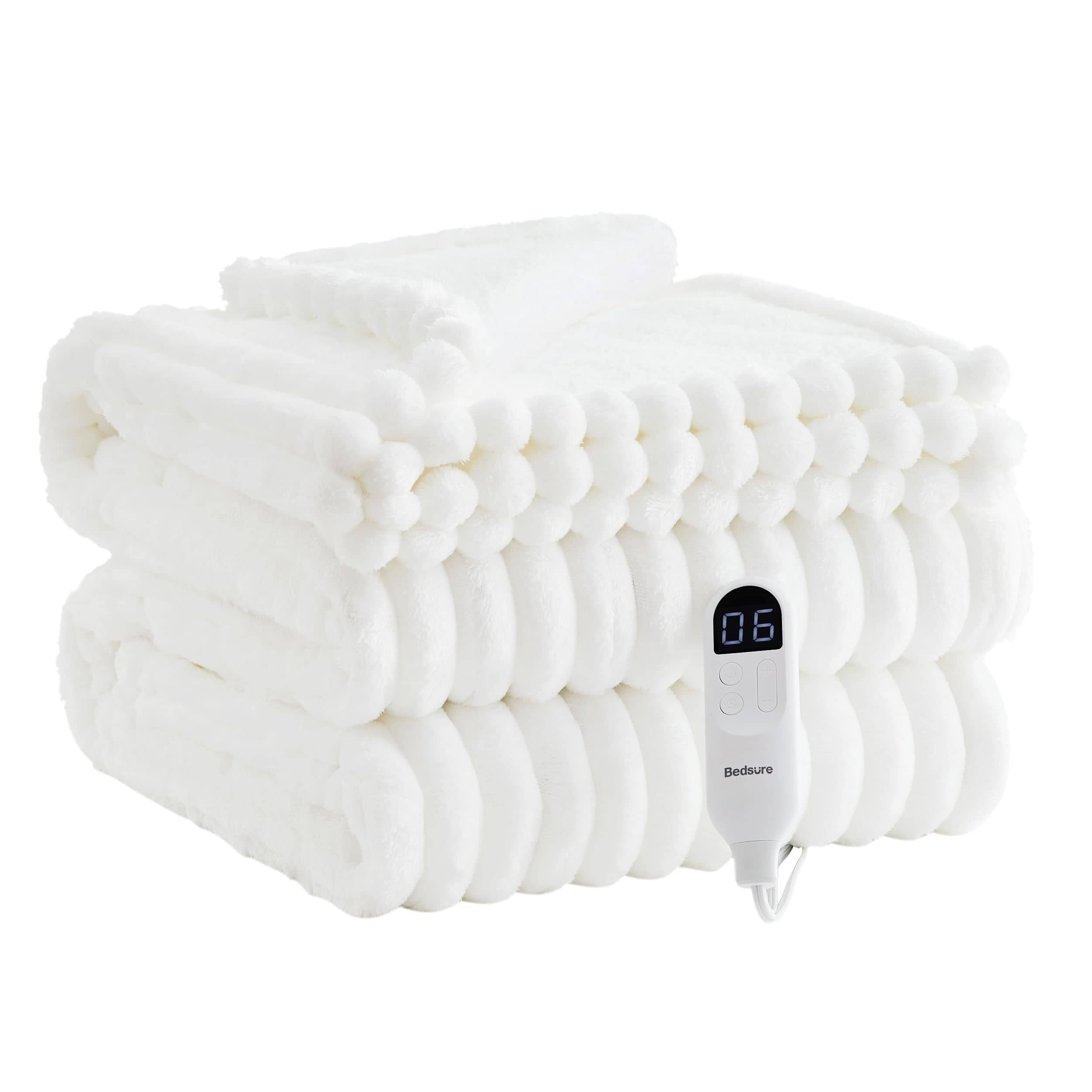 Striped Flannel Heated Blanket - Image 9