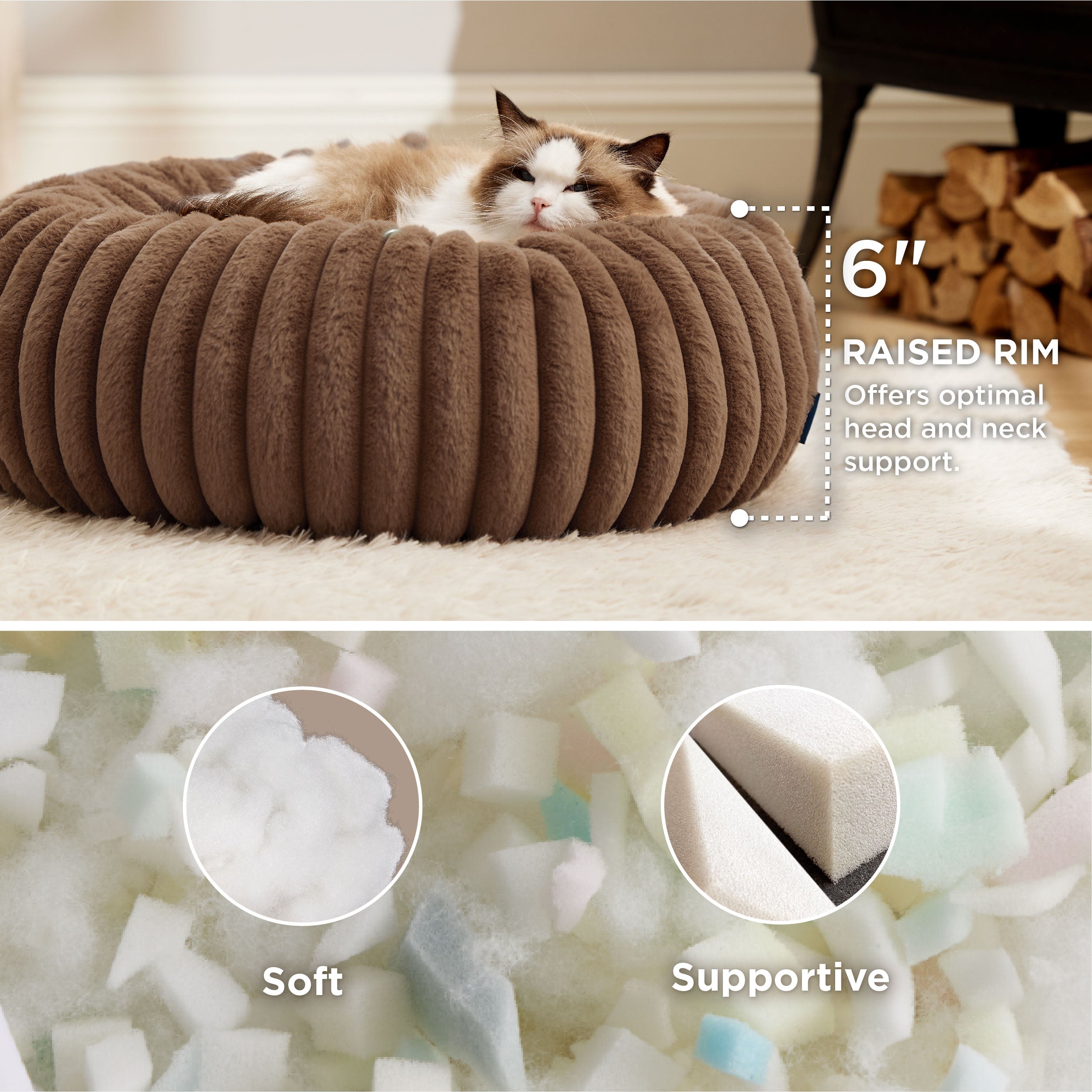 ComfyFleece Donut Dog Bed - Image 11
