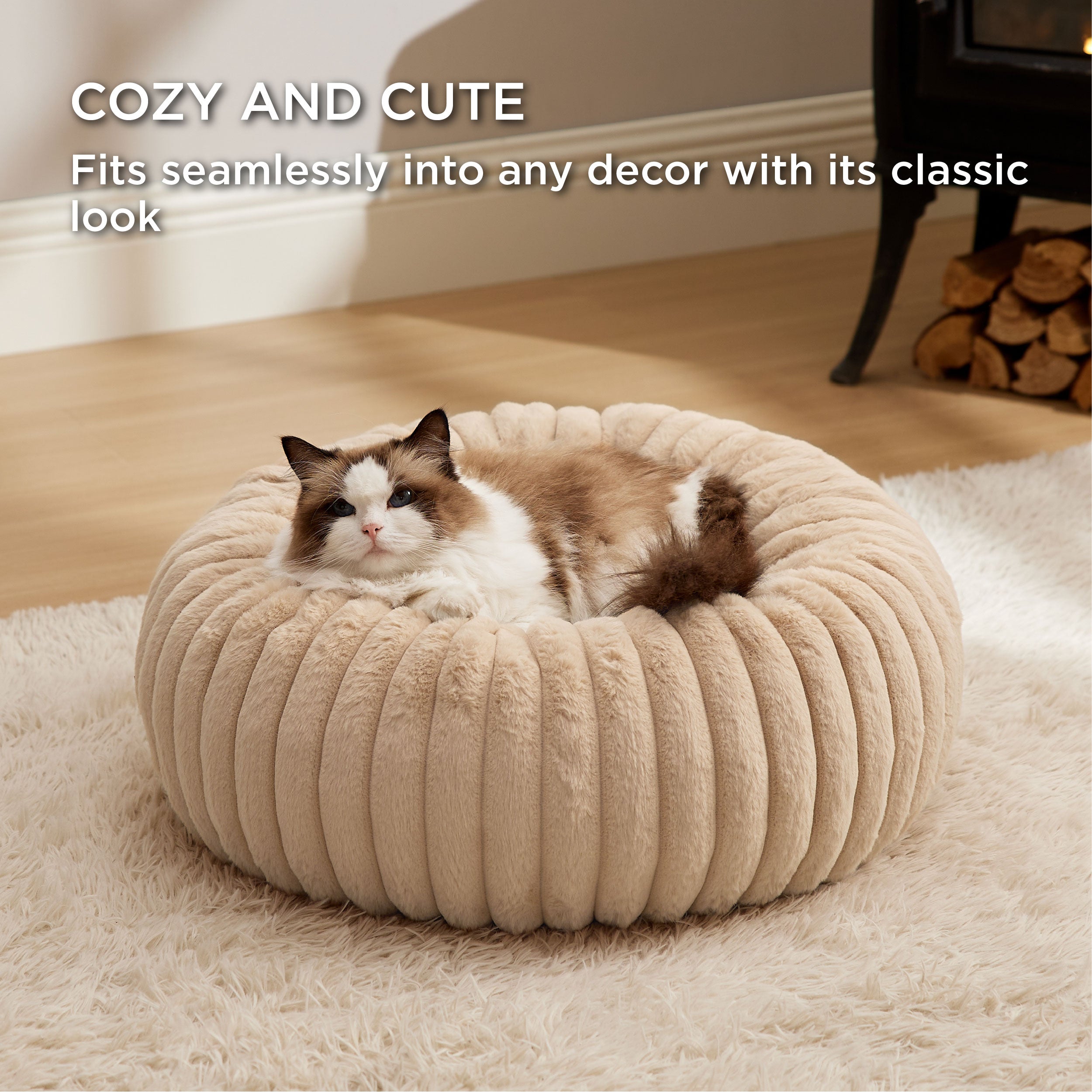 ComfyFleece Donut Dog Bed - Image 21