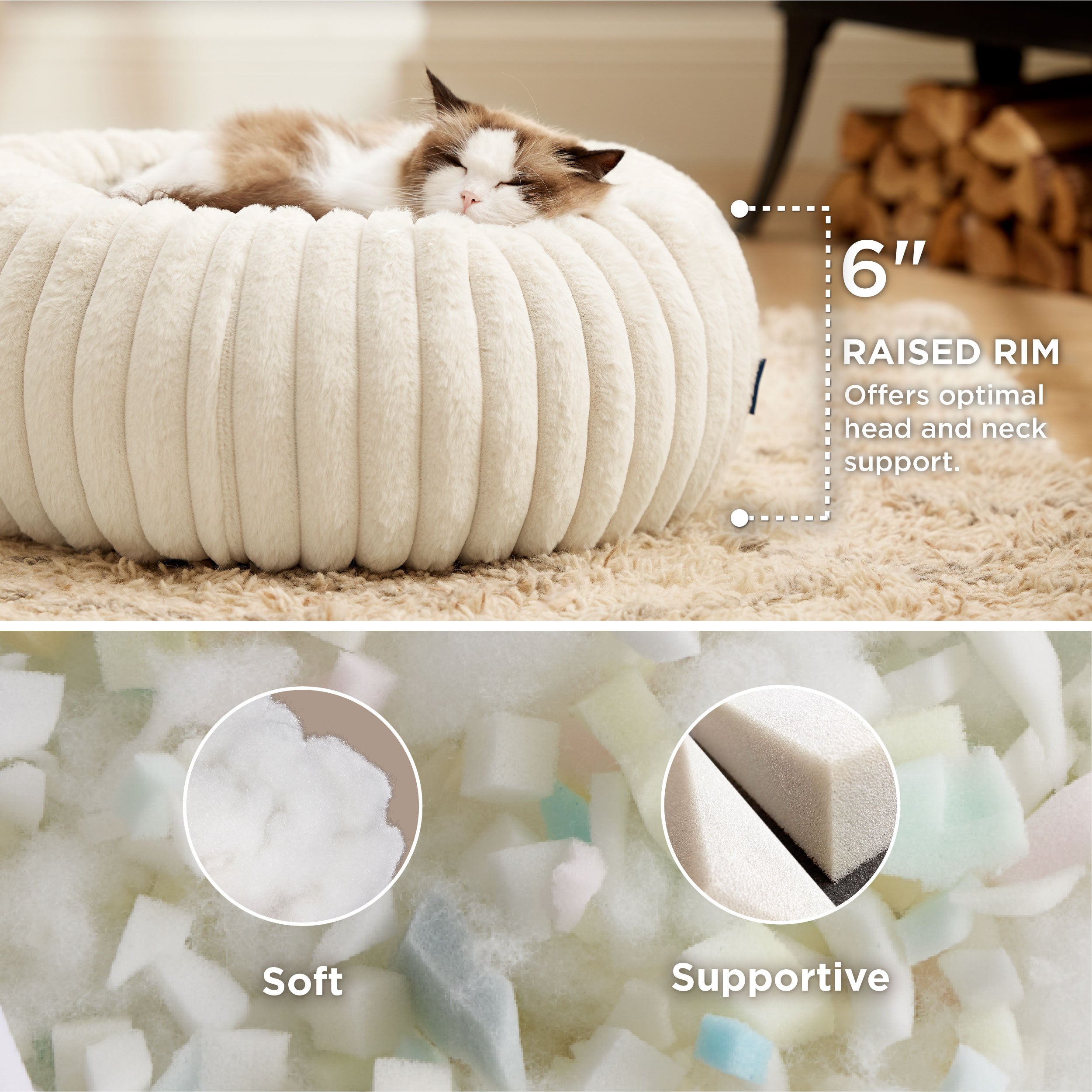 ComfyFleece Donut Dog Bed - Image 27