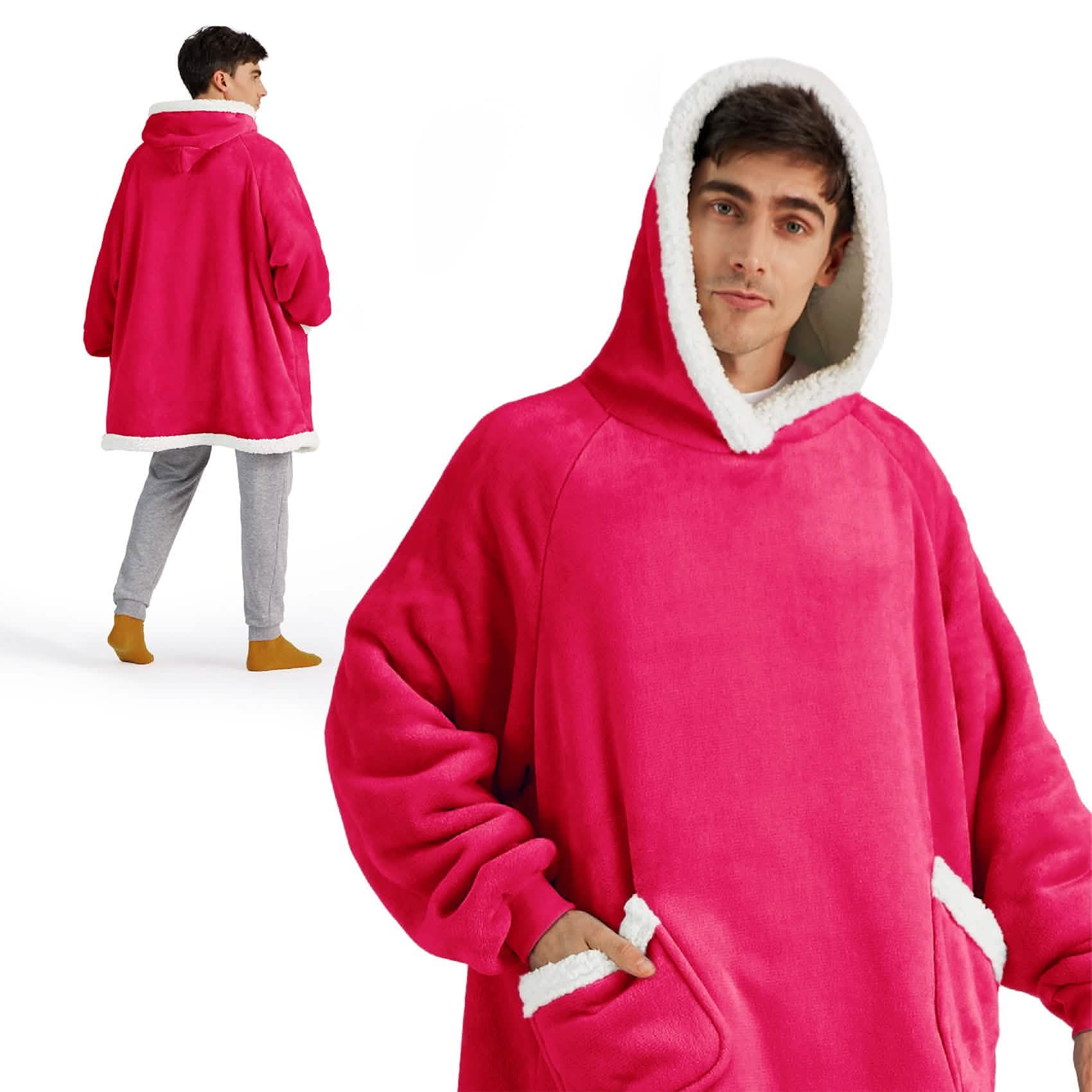 Sherpa Fleece Blanket Hoodie - Image 12