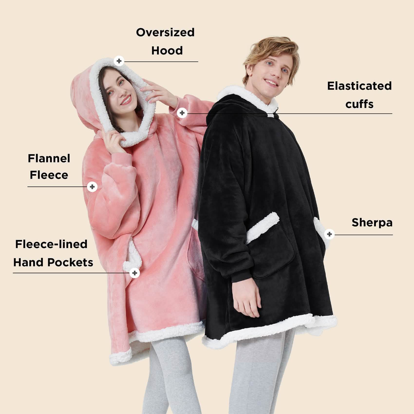 Sherpa Fleece Blanket Hoodie - Image 23