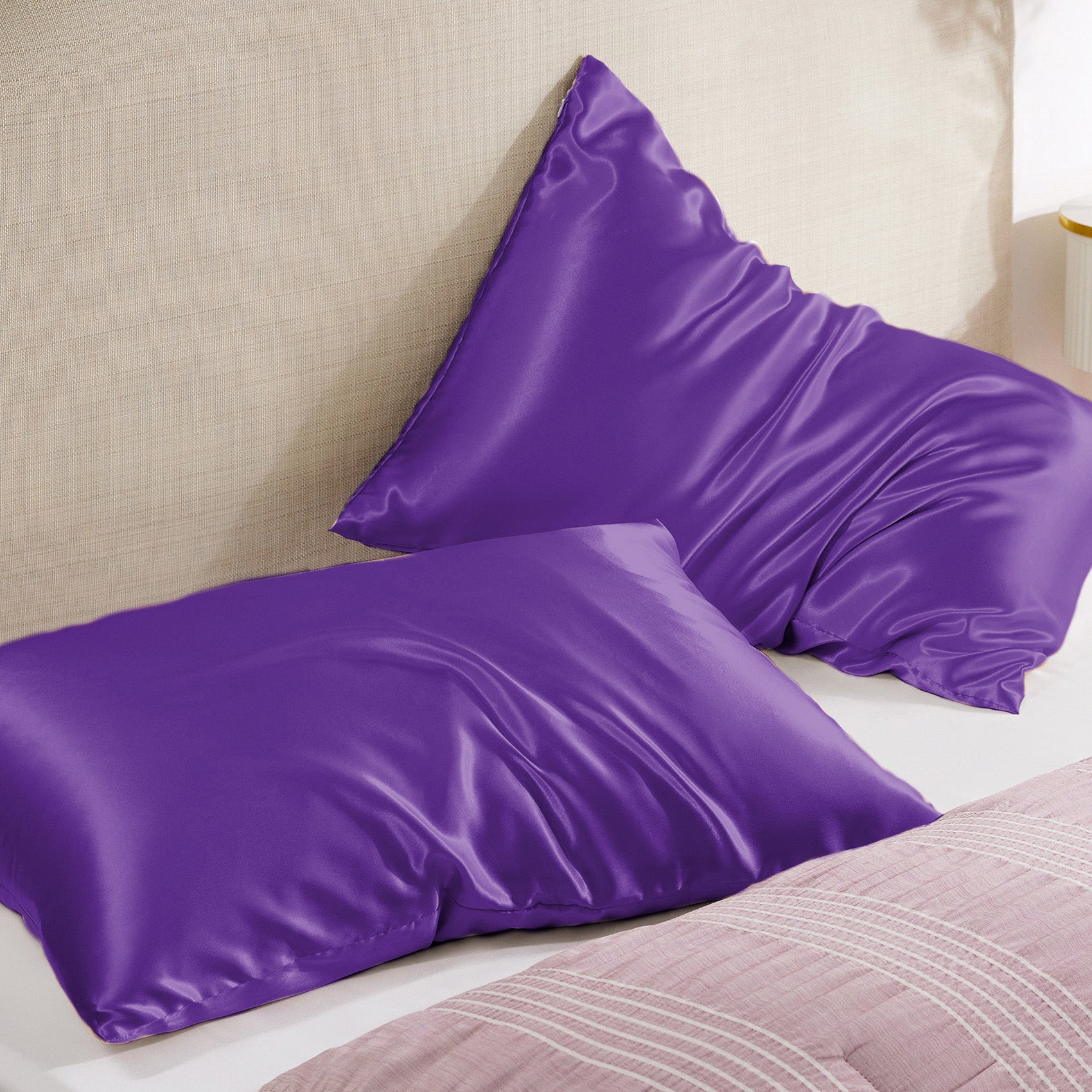 Solid Satin Pillowcase - Image 17