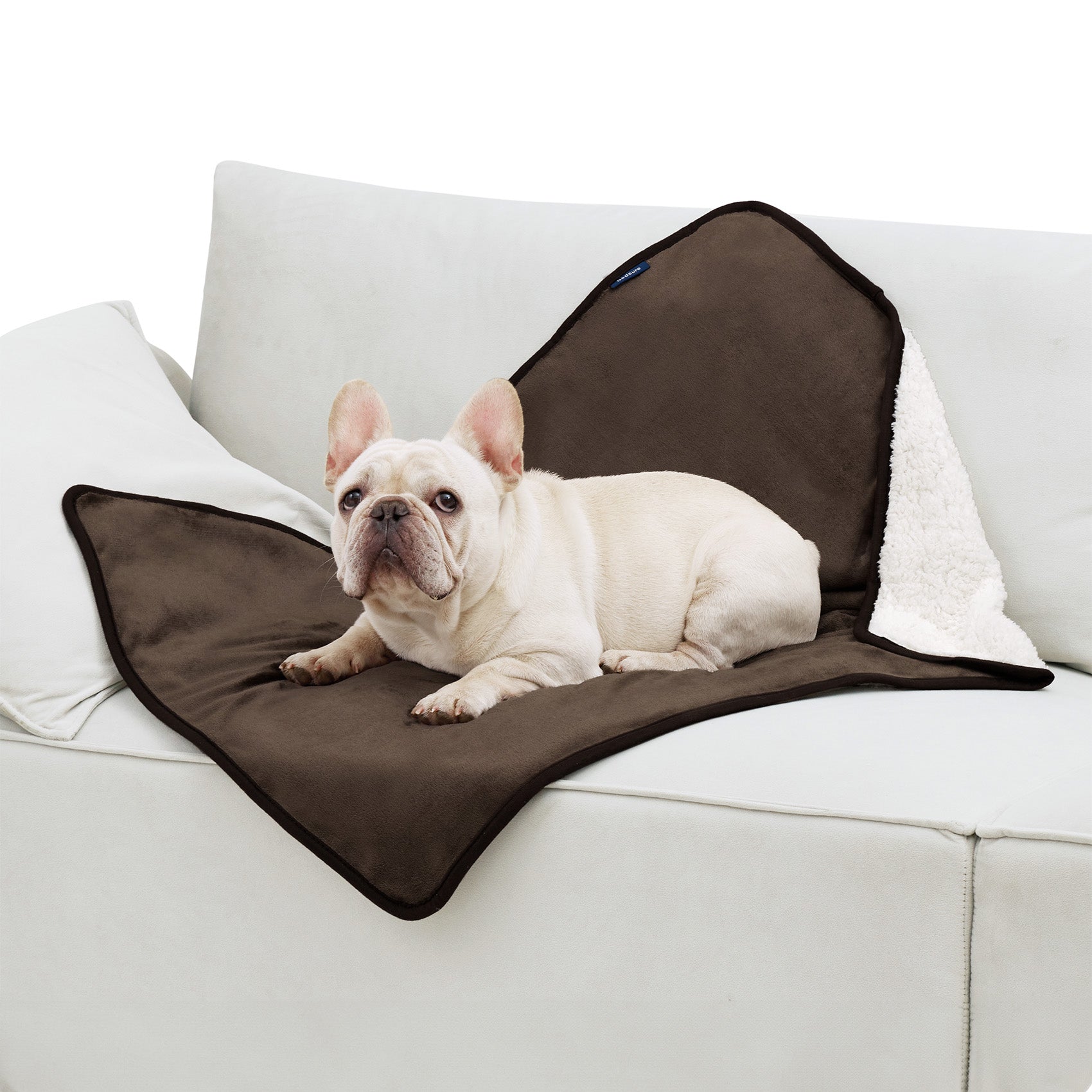 Reversible Sherpa and Microfiber Fleece Dog Blanket - Image 23