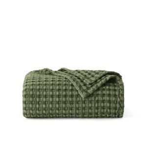 Rayon Derived From Bamboo Waffle Blanket