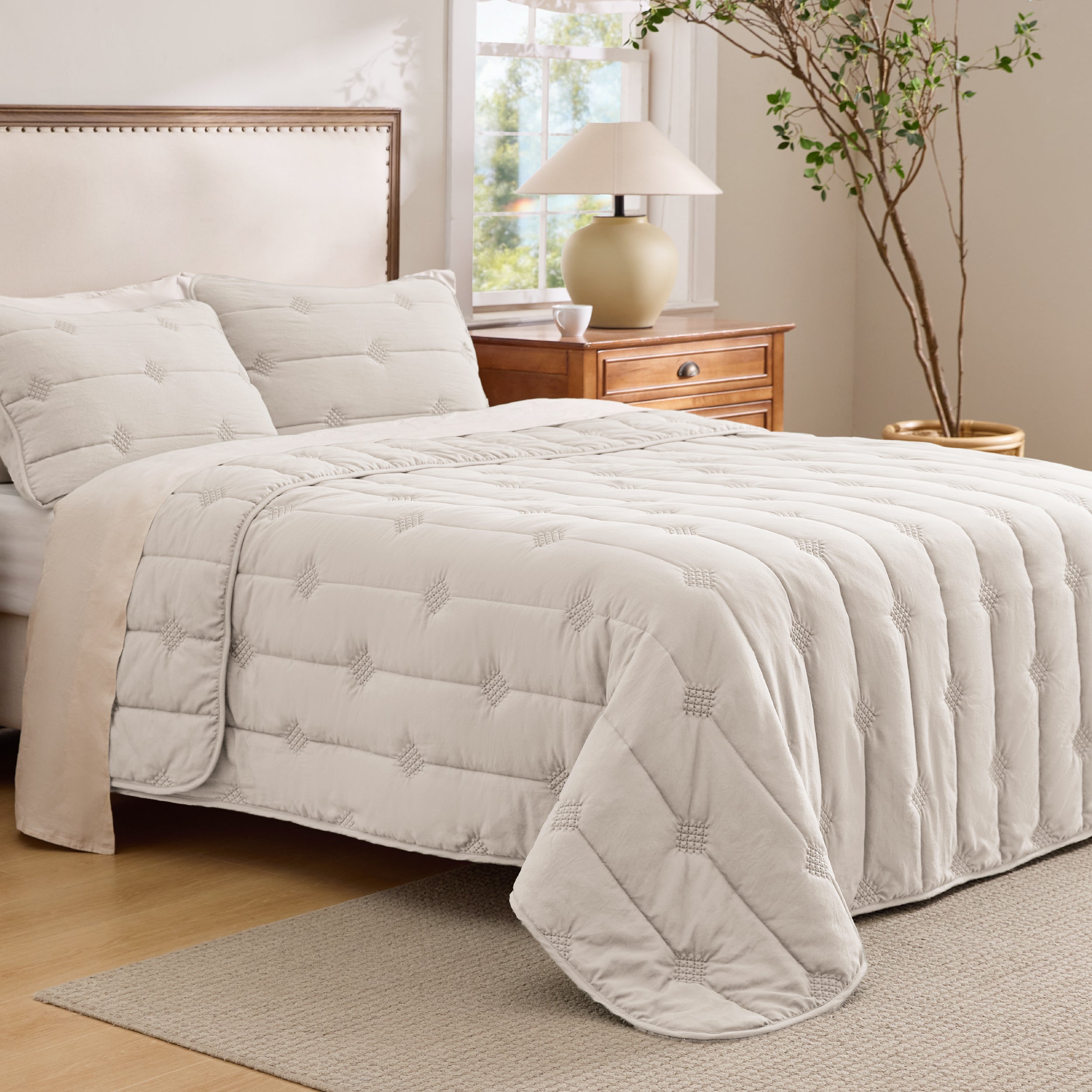 Prewashed Diamond Quilt Set - Image 15