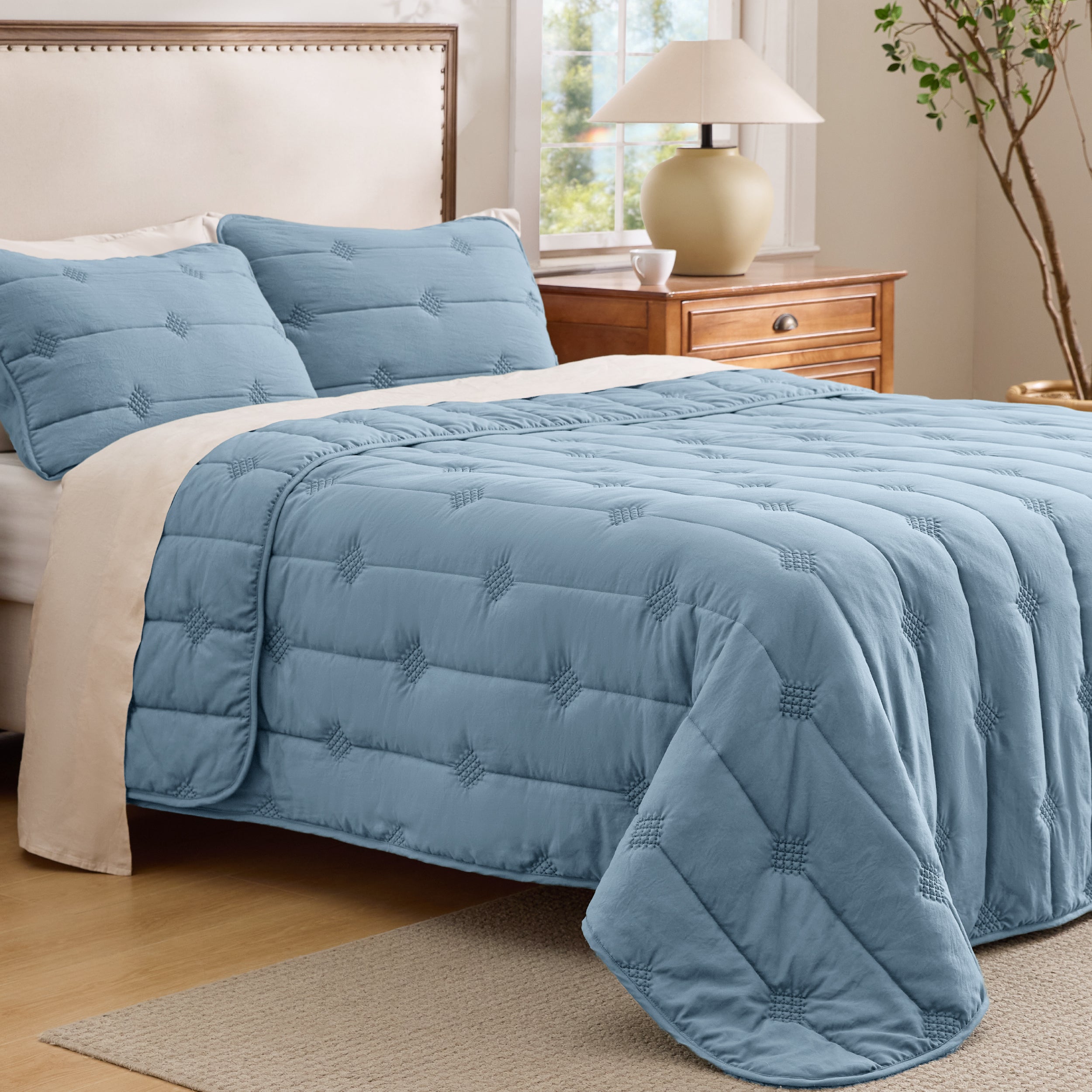 Prewashed Diamond Quilt Set - Image 21
