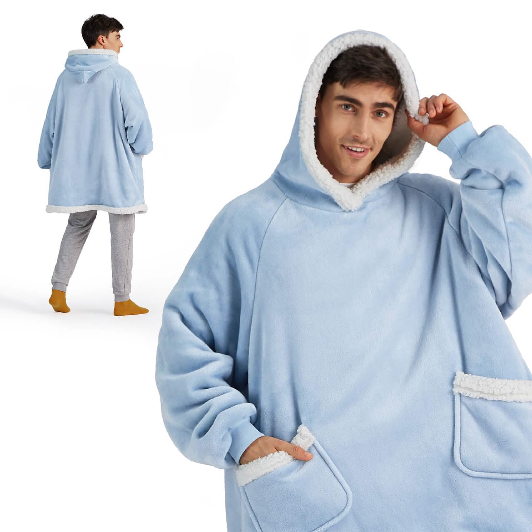 Sherpa Fleece Blanket Hoodie - Image 7