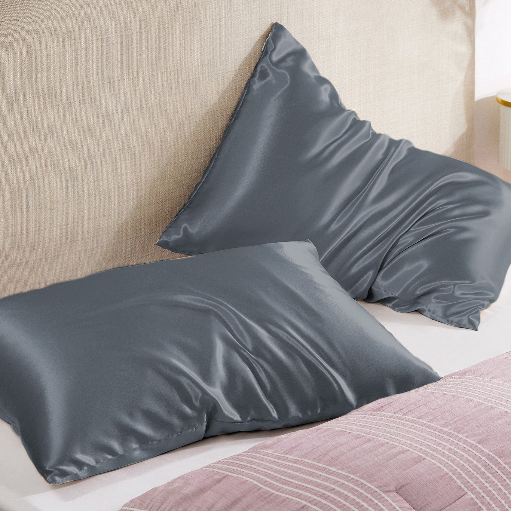 Solid Satin Pillowcase - Image 11