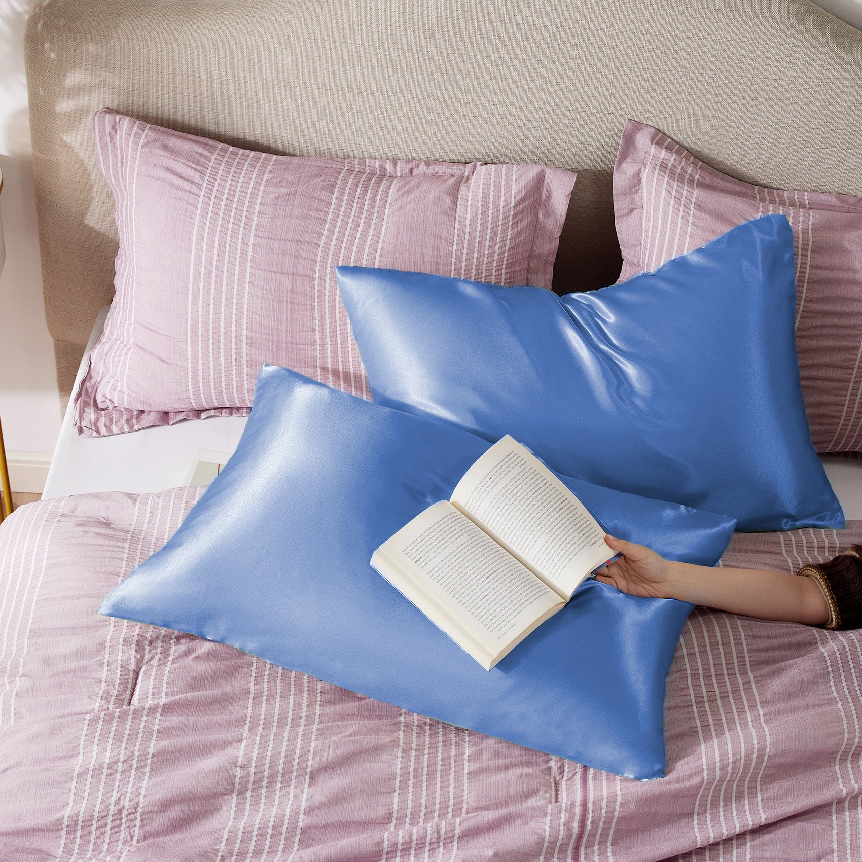 Solid Satin Pillowcase - Image 27