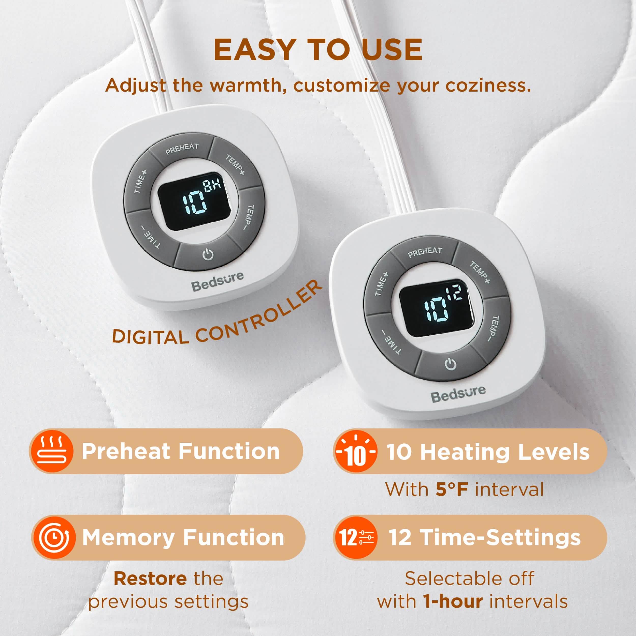 Waterproof Cotton Heated Mattress Pad - Image 3