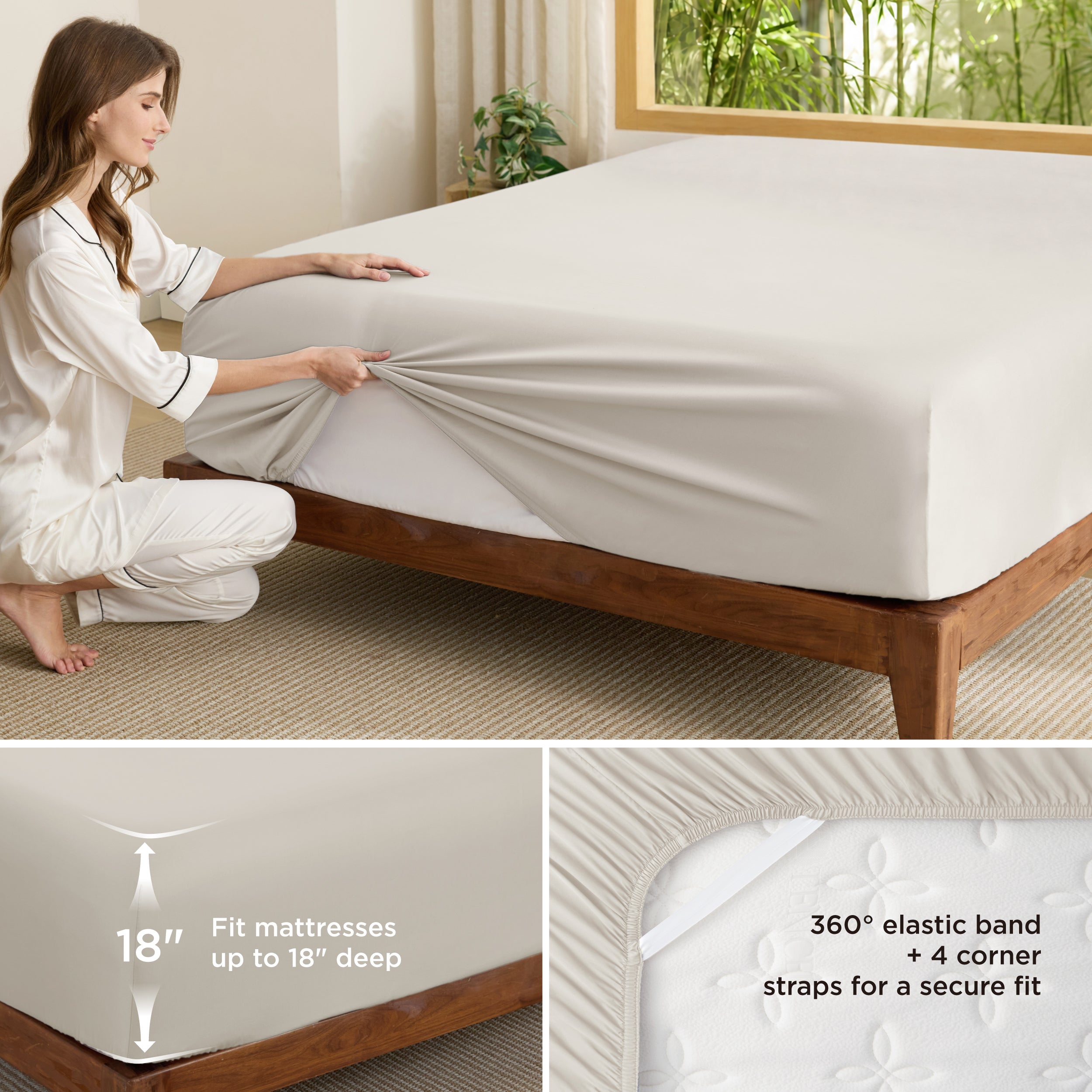 Rayon Derived From Bamboo Fitted Sheet - Image 30