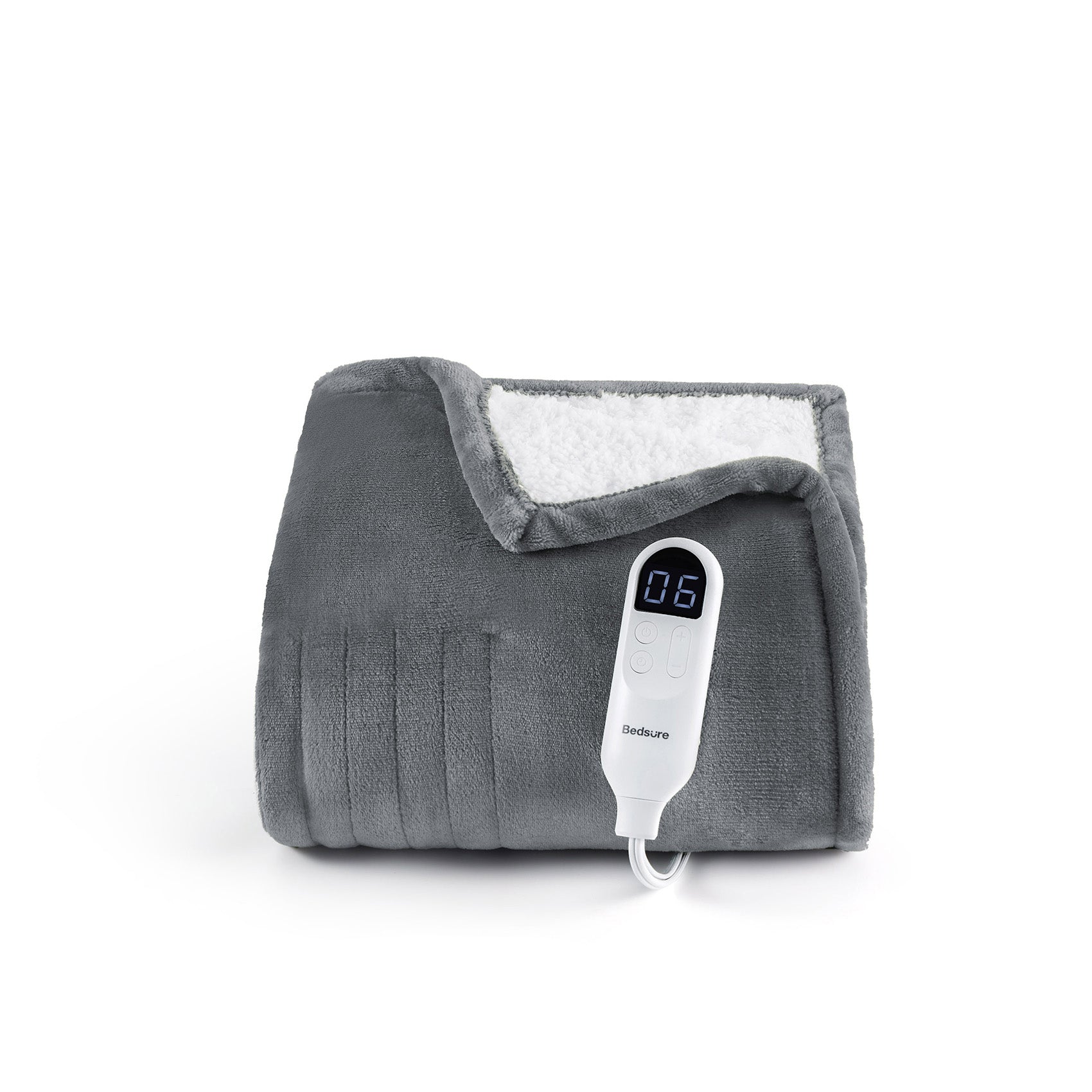Solid Flannel Heated Blanket - Image 13