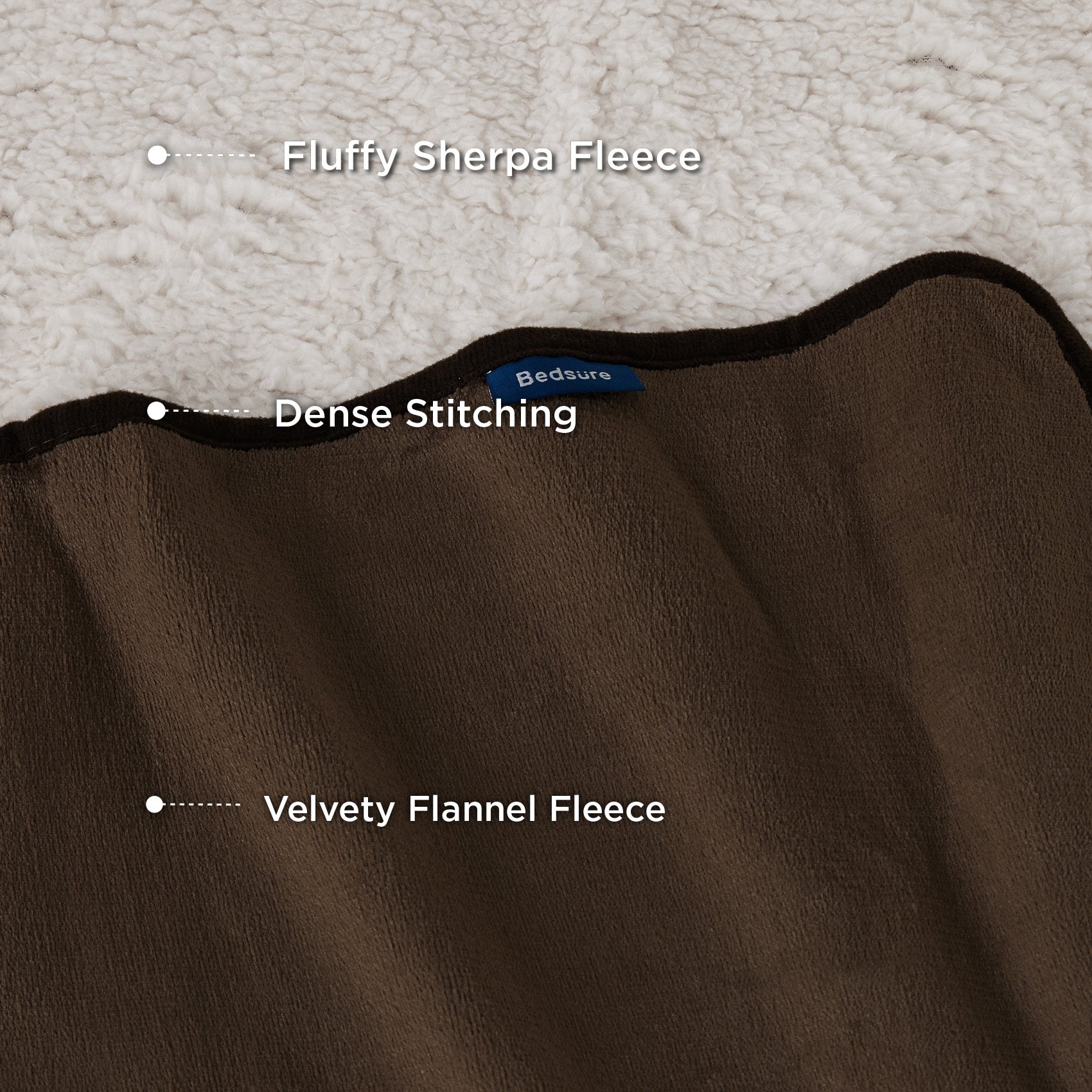 Reversible Sherpa and Microfiber Fleece Dog Blanket - Image 28