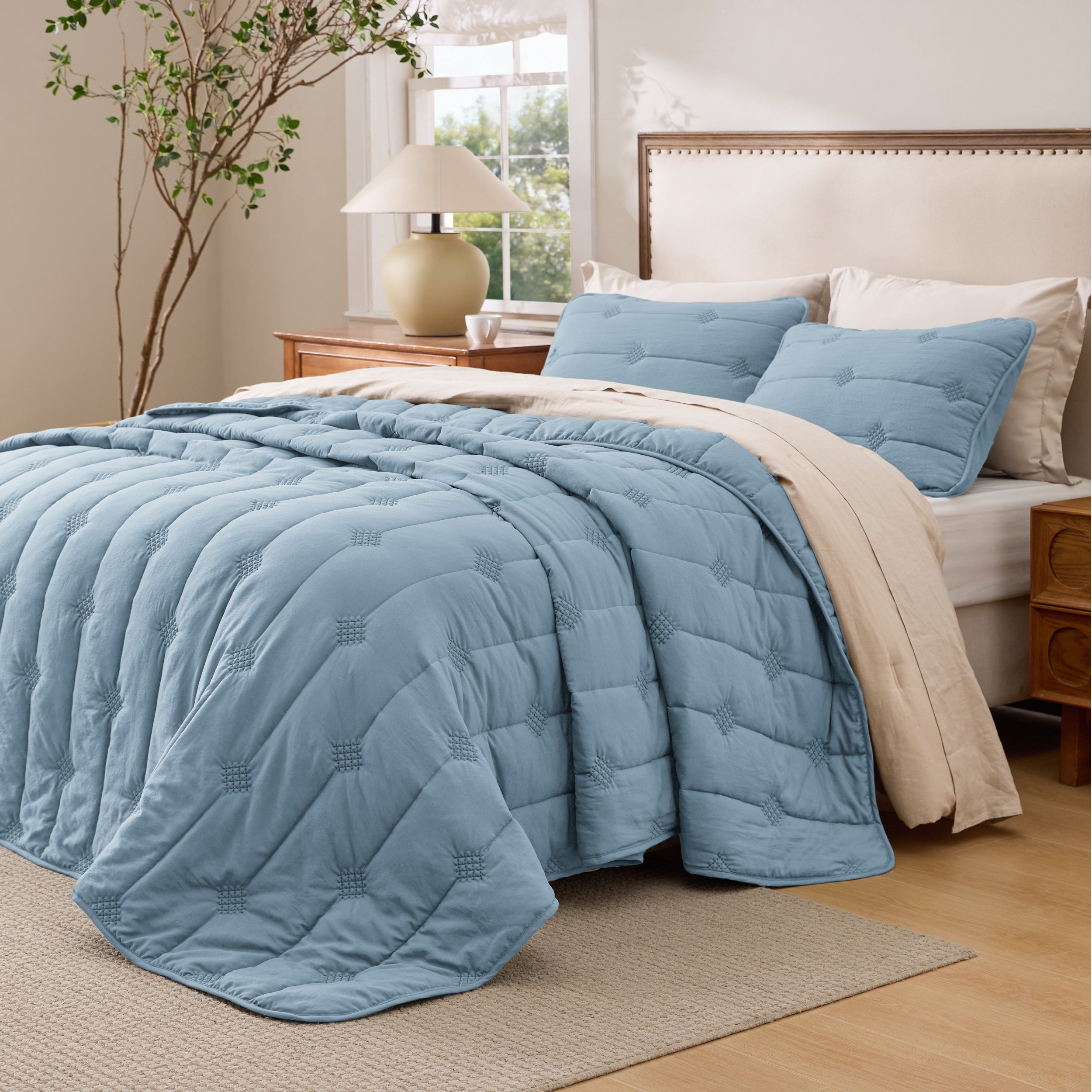 Prewashed Diamond Quilt Set - Image 24