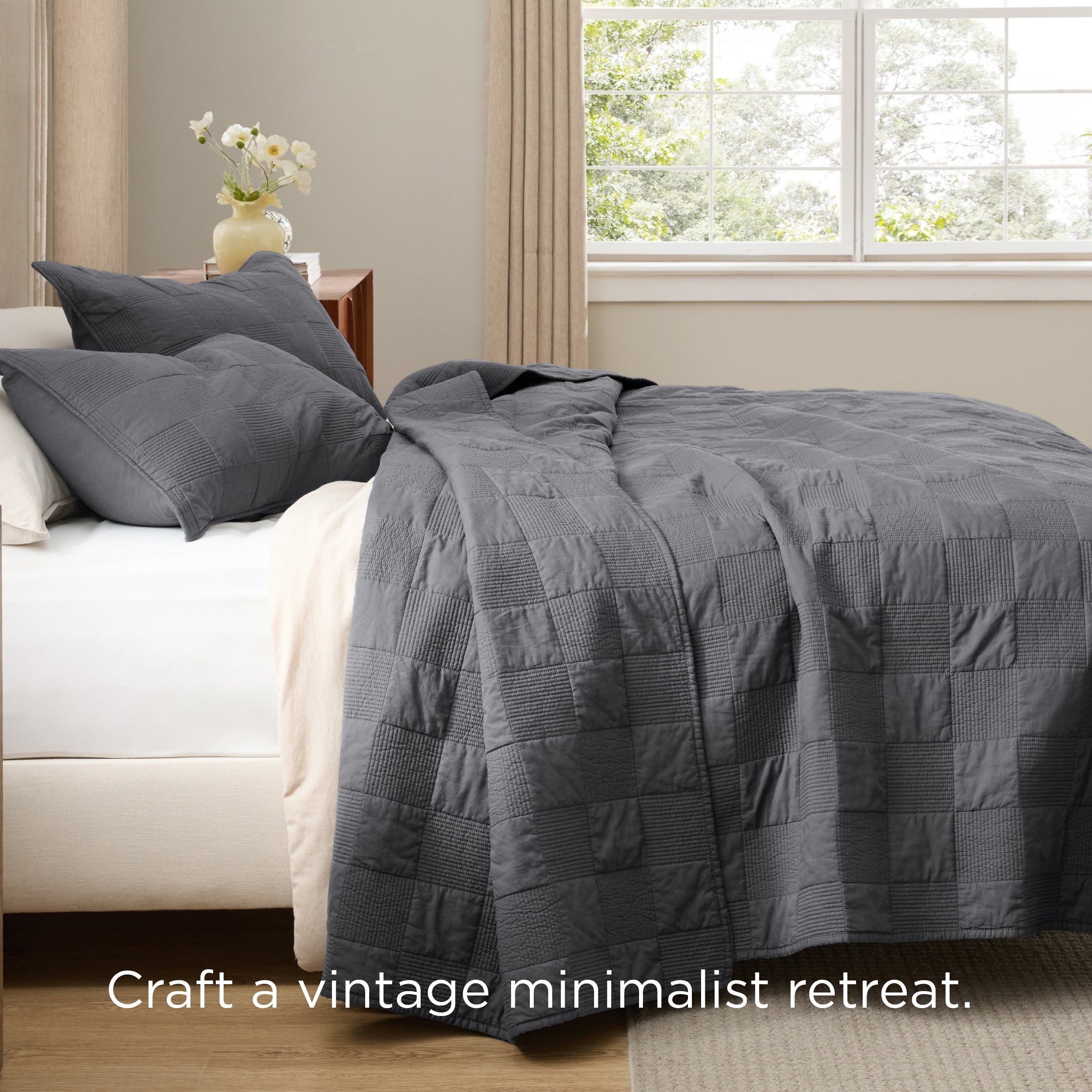 Cotton Checkered Quilted Set - Image 20