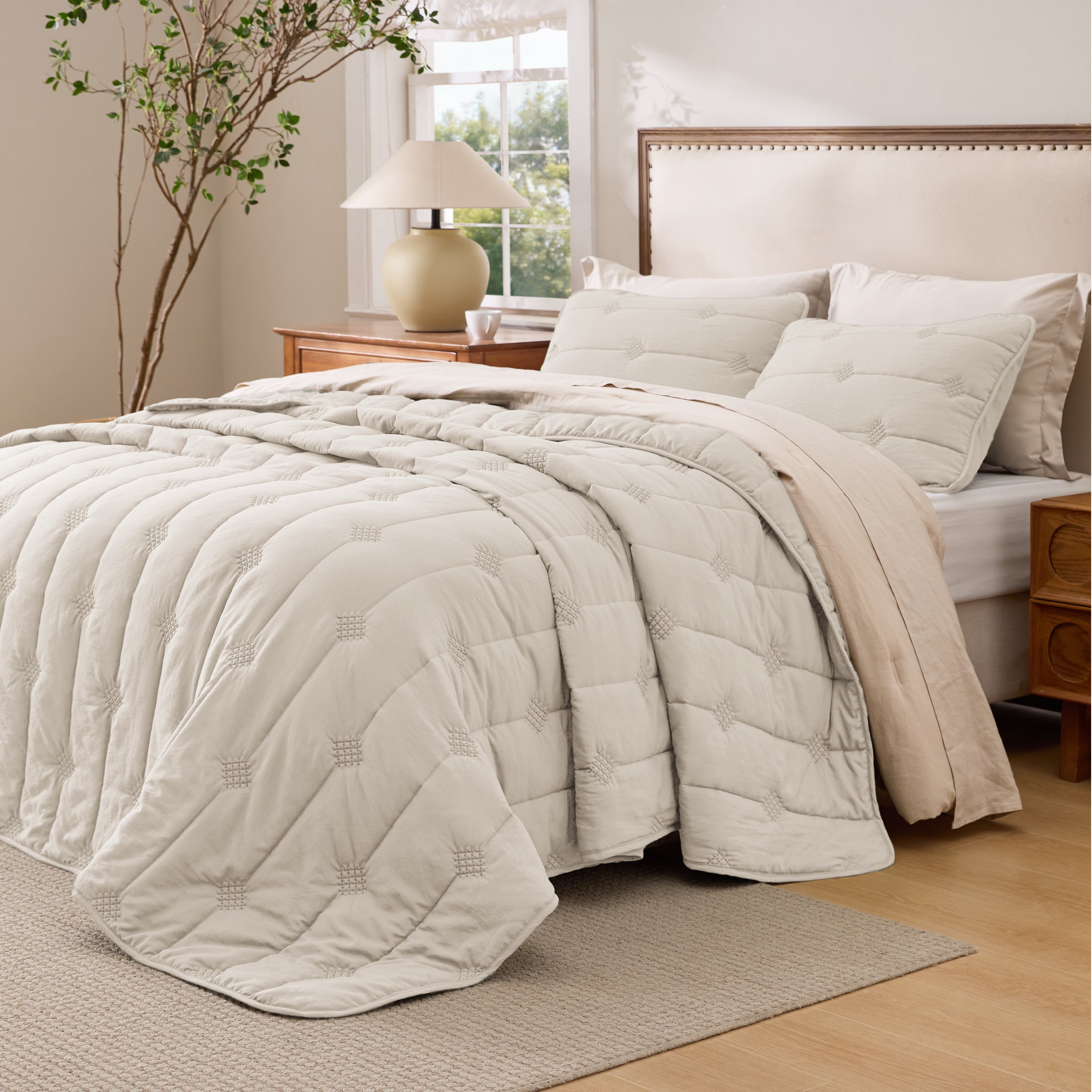 Prewashed Diamond Quilt Set - Image 18