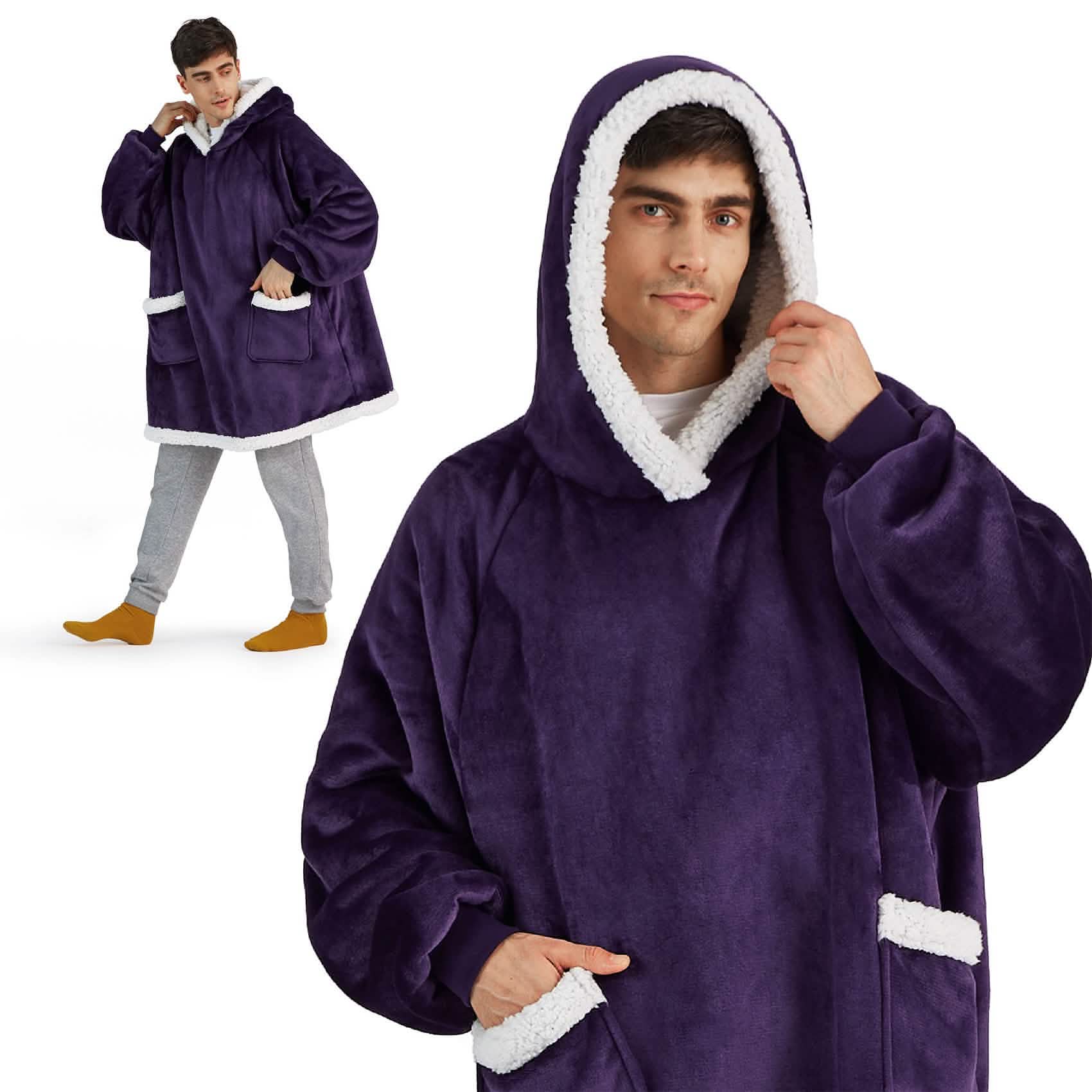 Sherpa Fleece Blanket Hoodie - Image 17