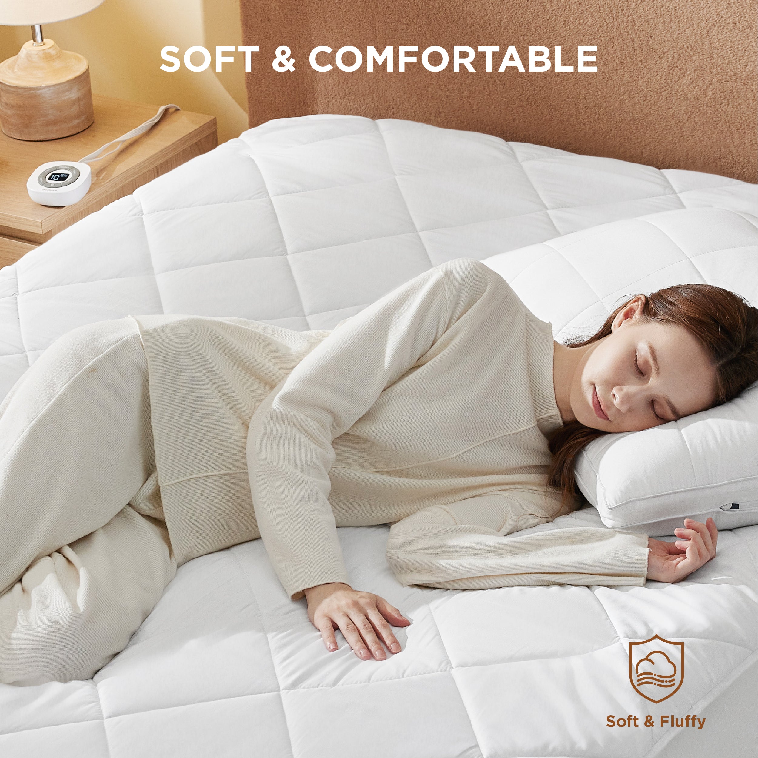 Coral Fleece Heated Mattress Pad - Image 27