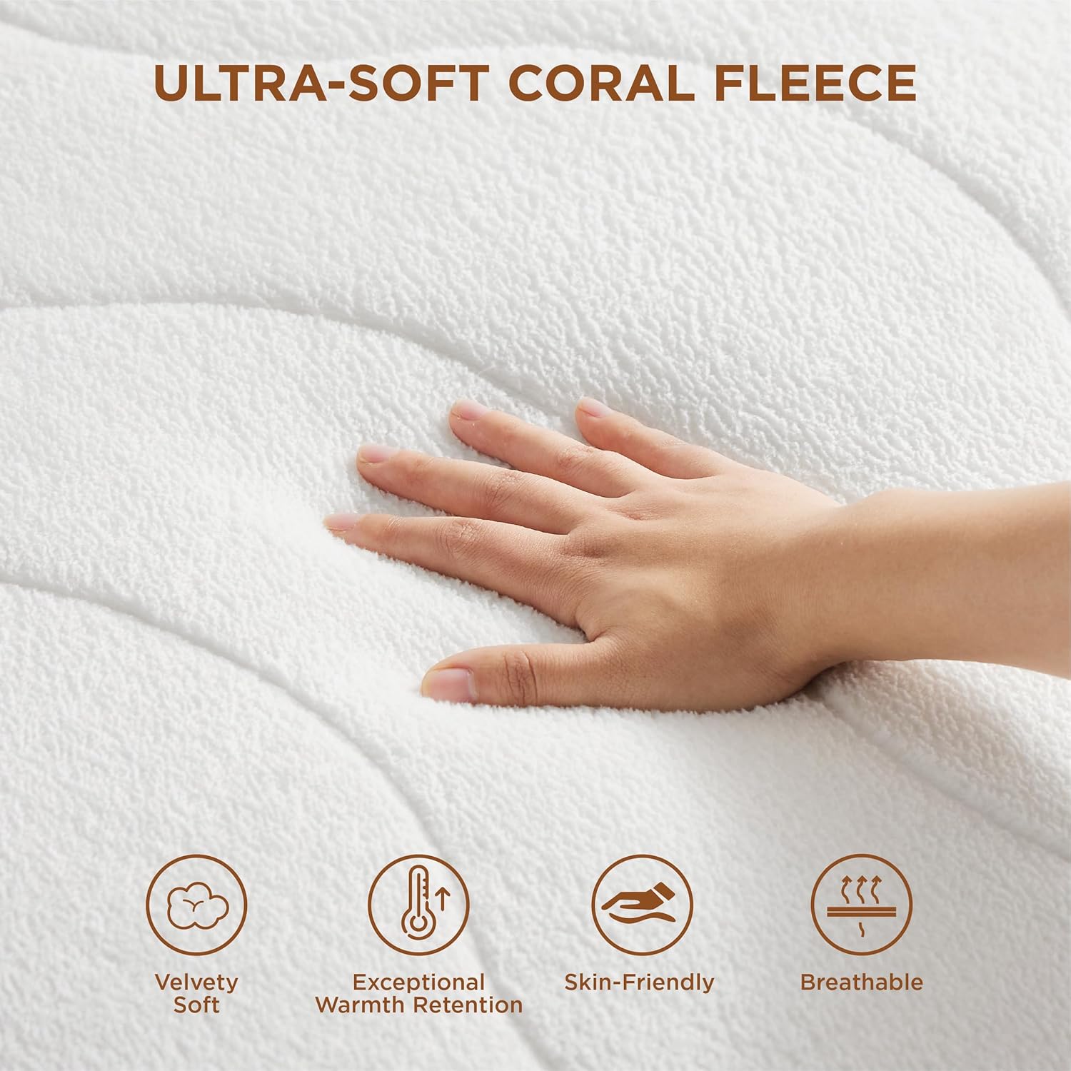 Coral Fleece Heated Mattress Pad - Image 9