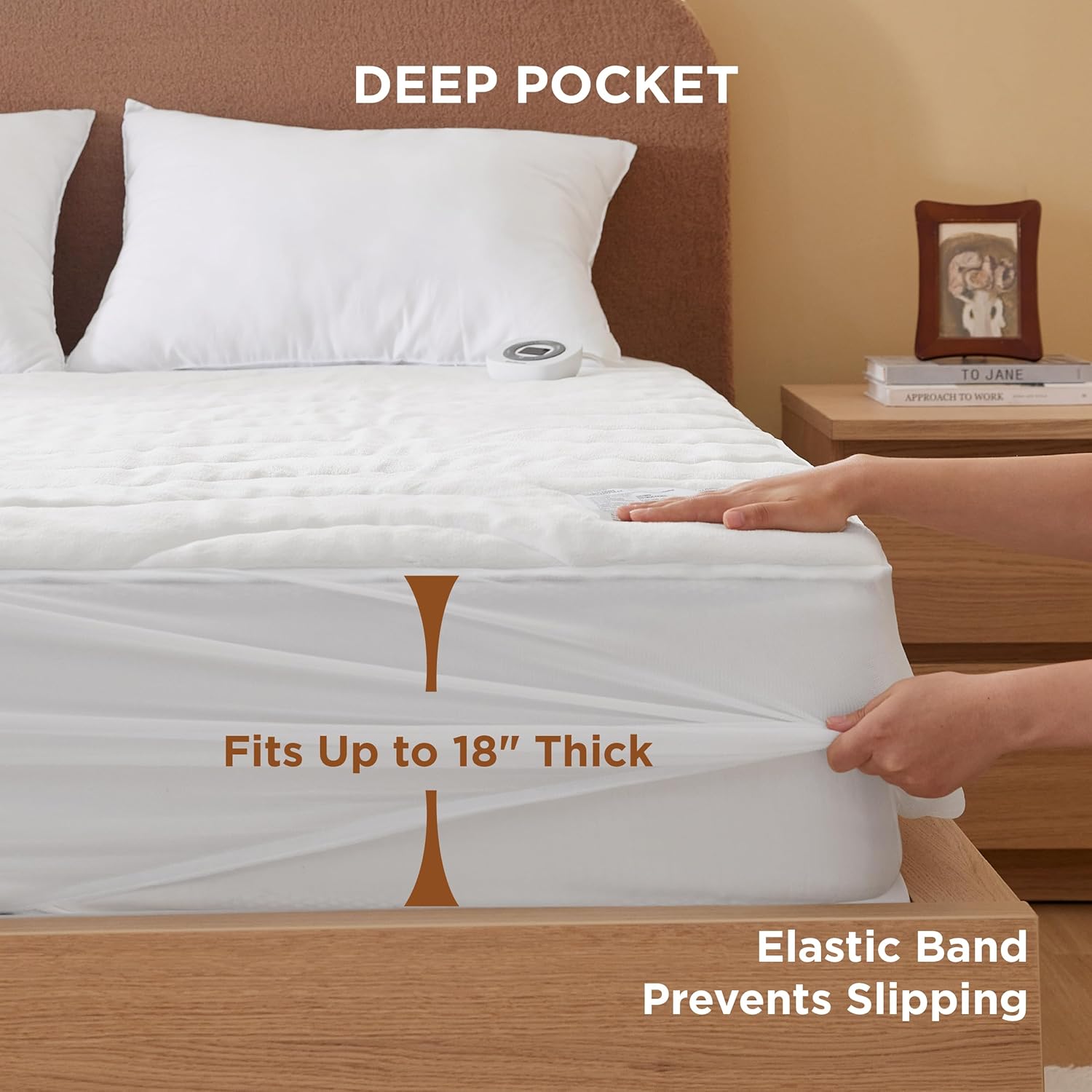 Coral Fleece Heated Mattress Pad - Image 14