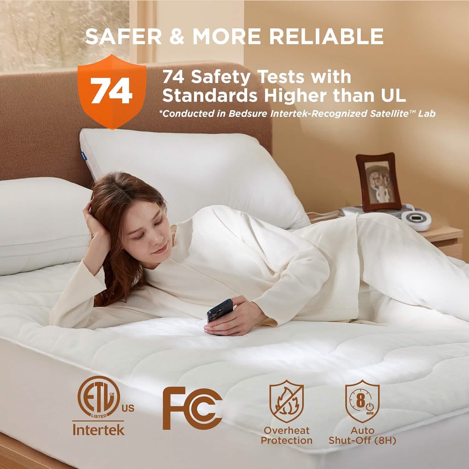 Coral Fleece Heated Mattress Pad - Image 4