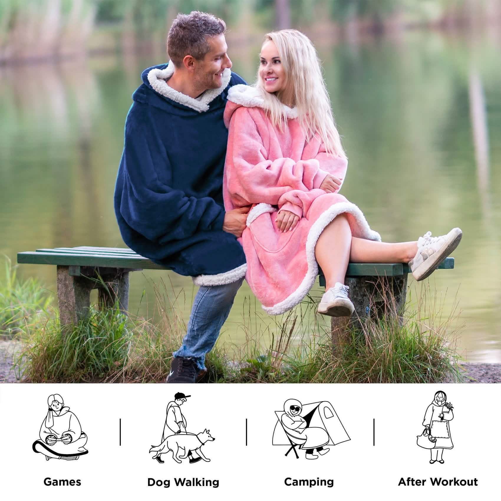 Sherpa Fleece Blanket Hoodie - Image 10