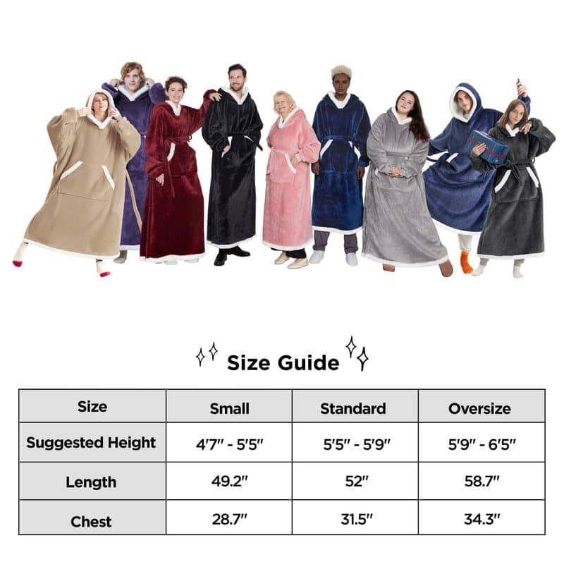 Sherpa Fleece Blanket Hoodie - Image 4