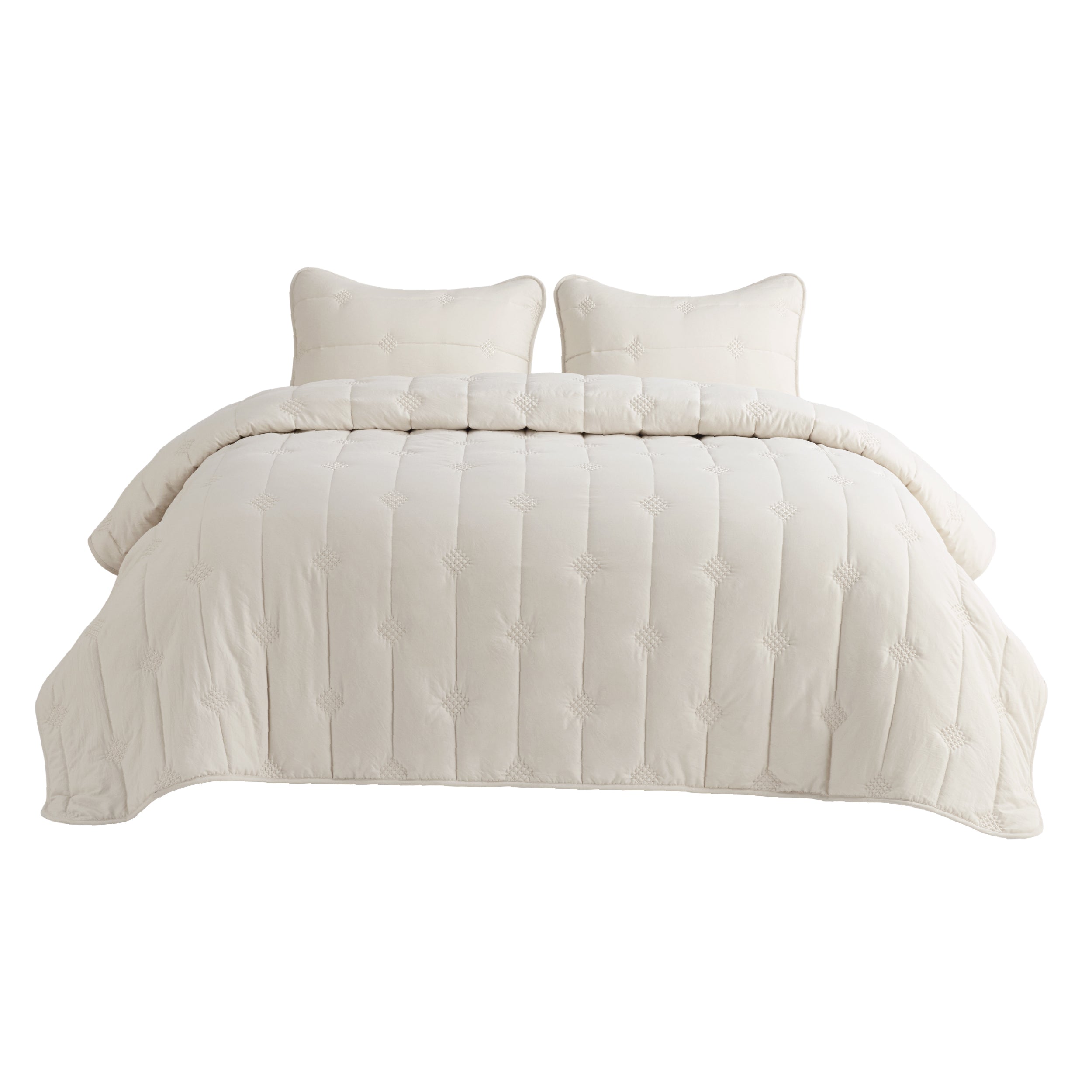 Prewashed Diamond Quilt Set - Image 13