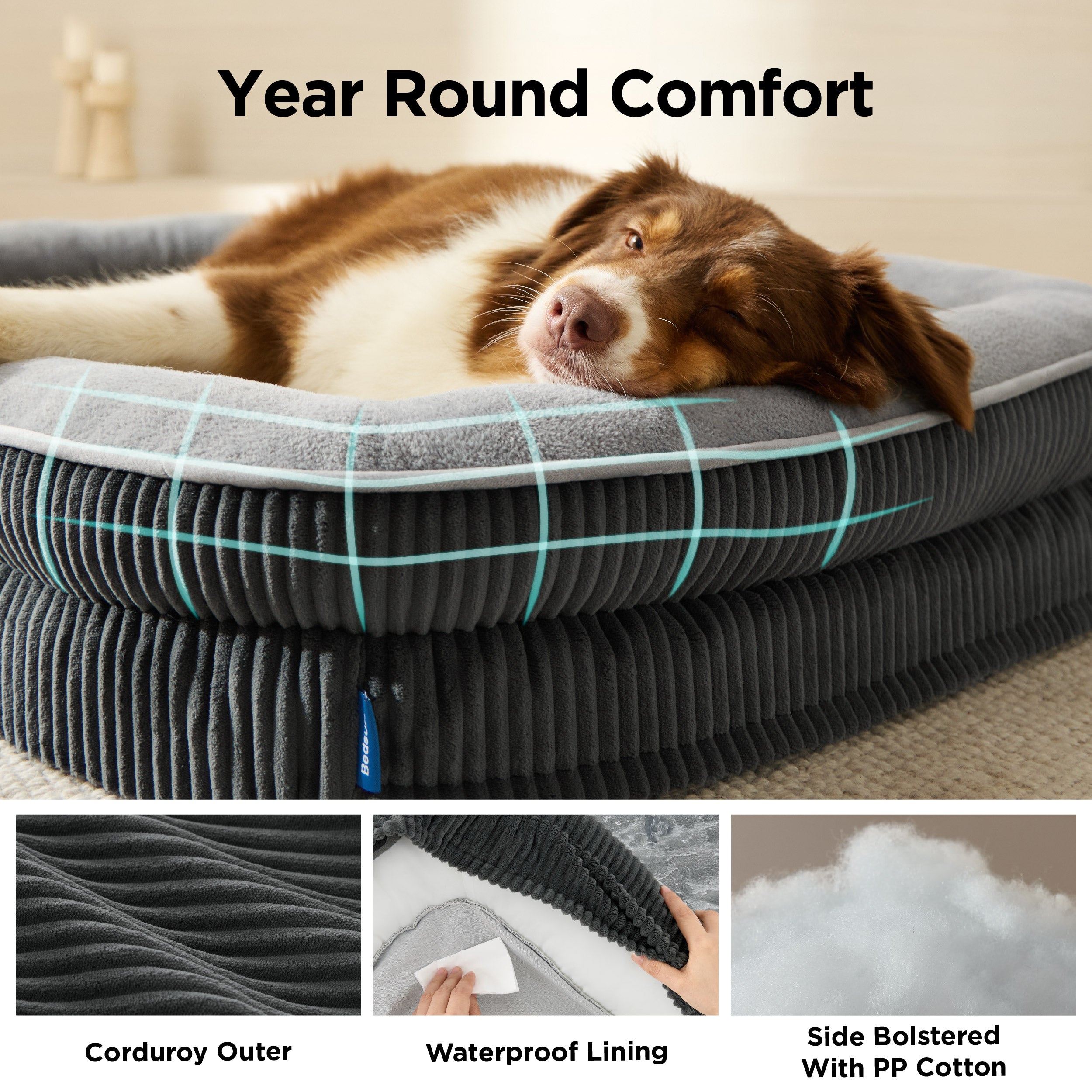 Oval Bolster Dog Bed - Image 13