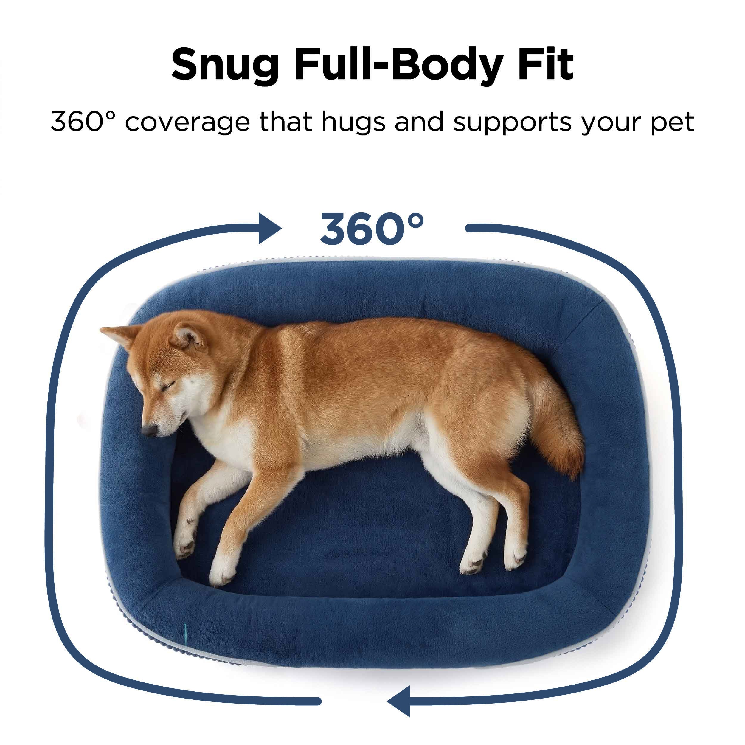 Oval Bolster Dog Bed - Image 2
