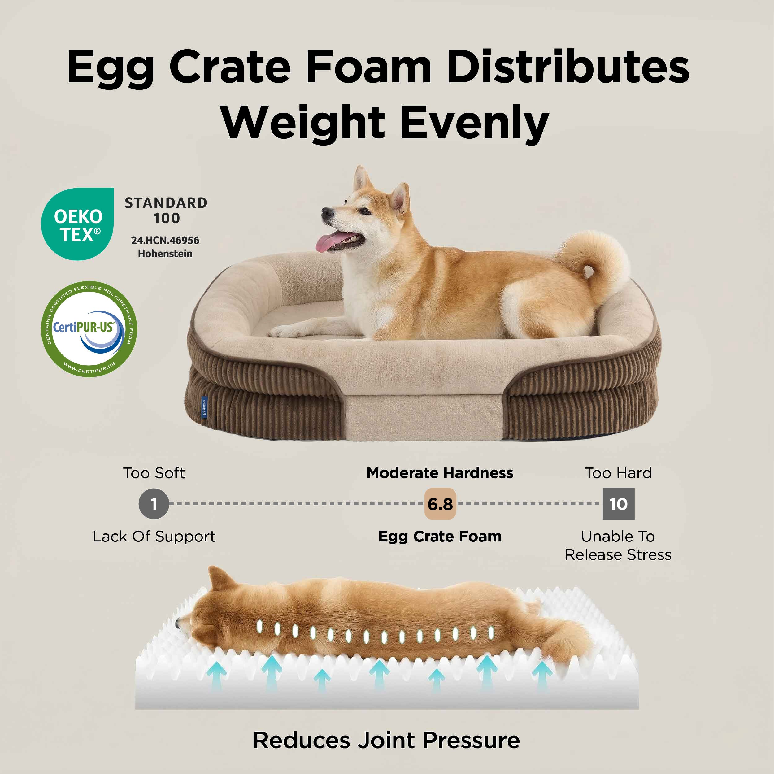 Oval Bolster Dog Bed - Image 15