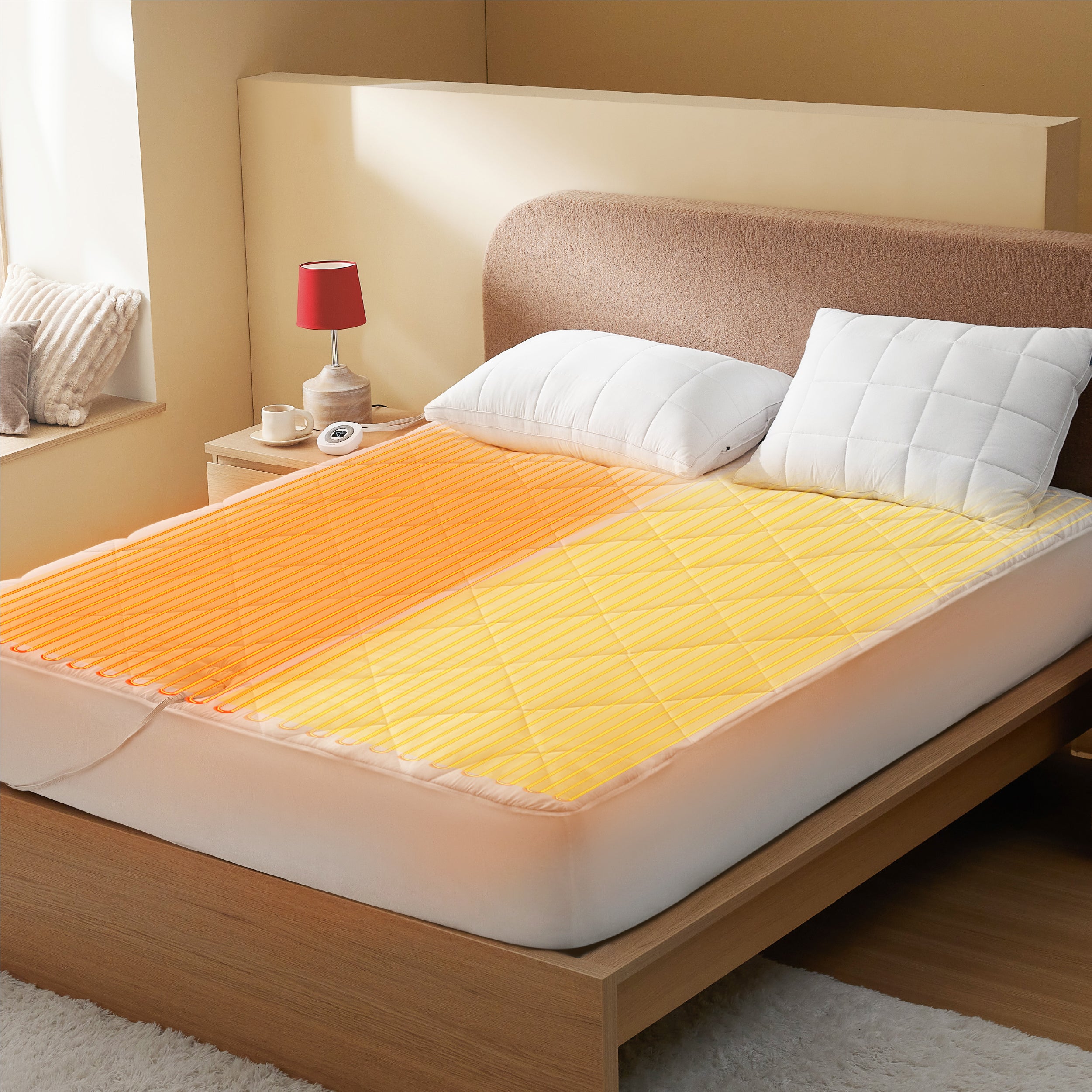 Coral Fleece Heated Mattress Pad - Image 24
