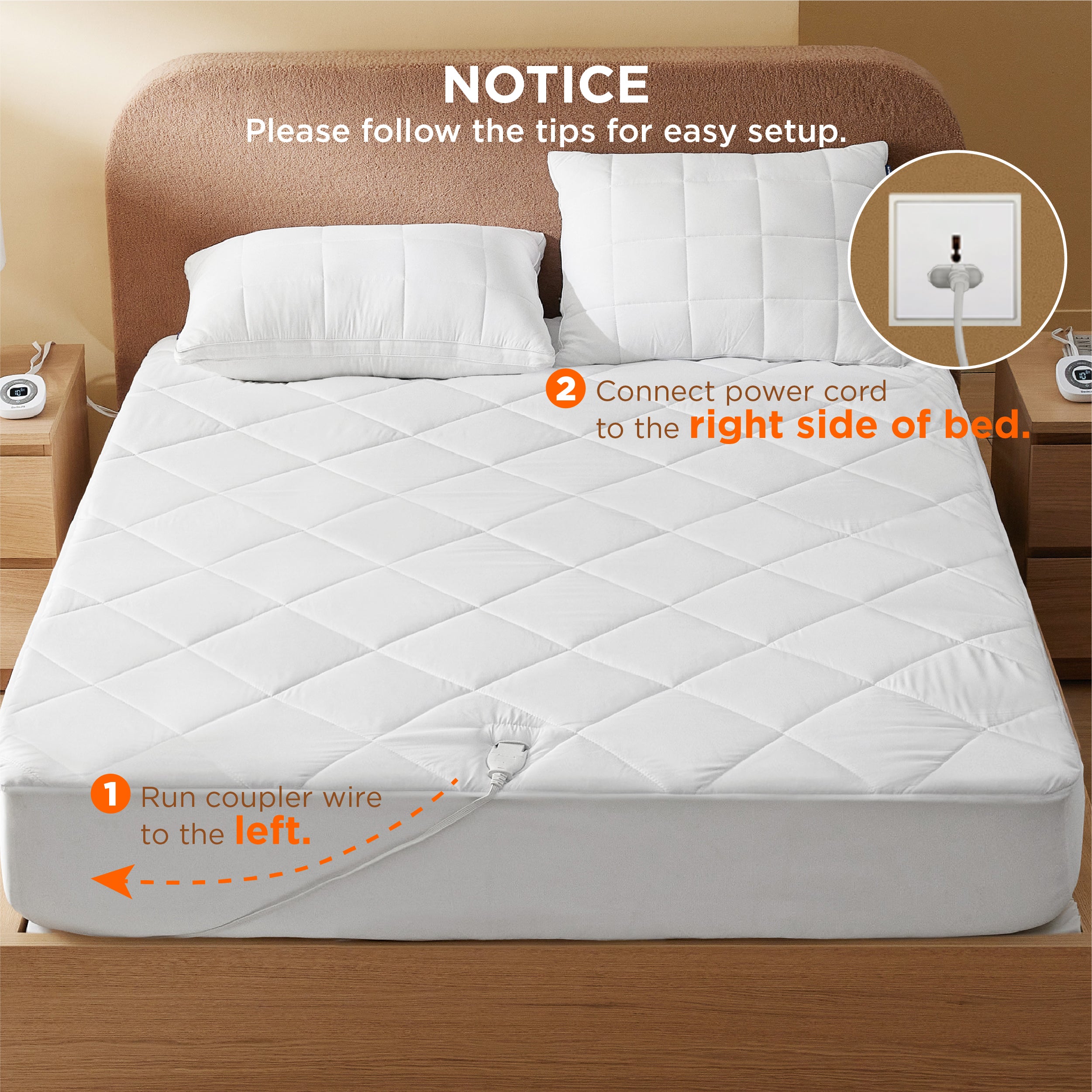 Coral Fleece Heated Mattress Pad - Image 25
