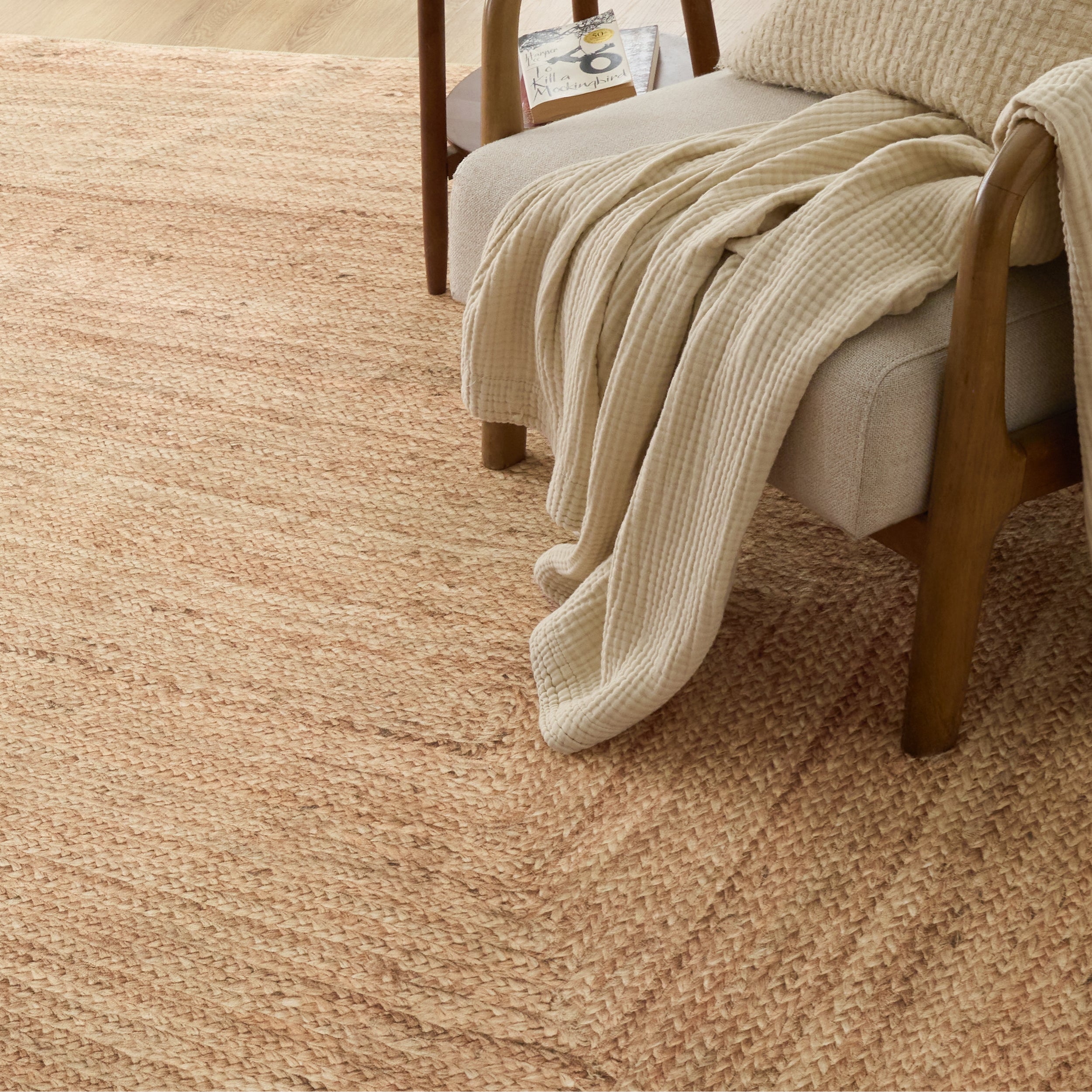 Faux Cashmere Jute-Look Area Rug - Image 7
