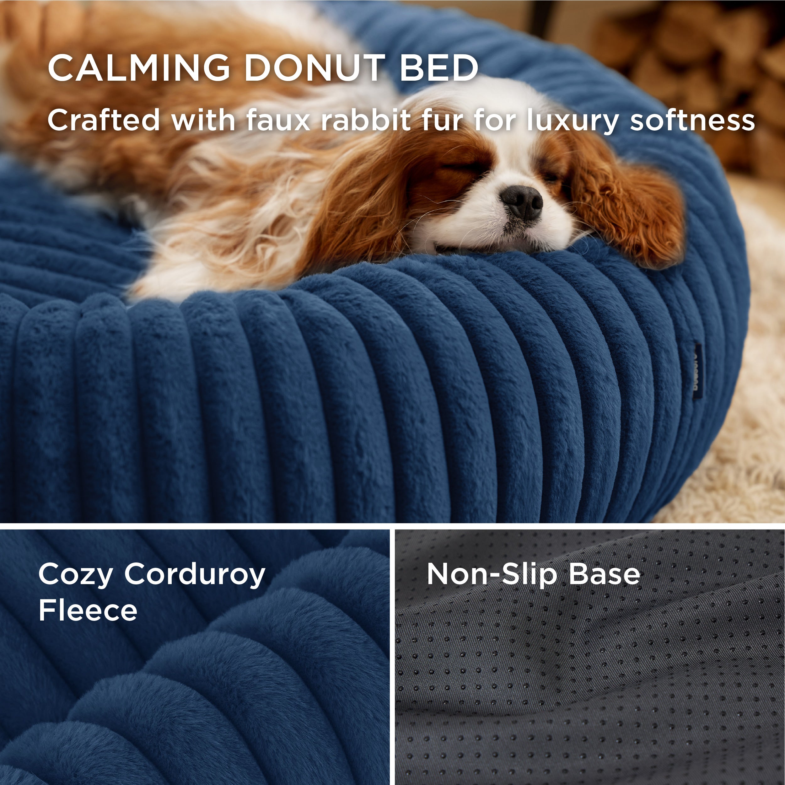 ComfyFleece Donut Dog Bed - Image 4