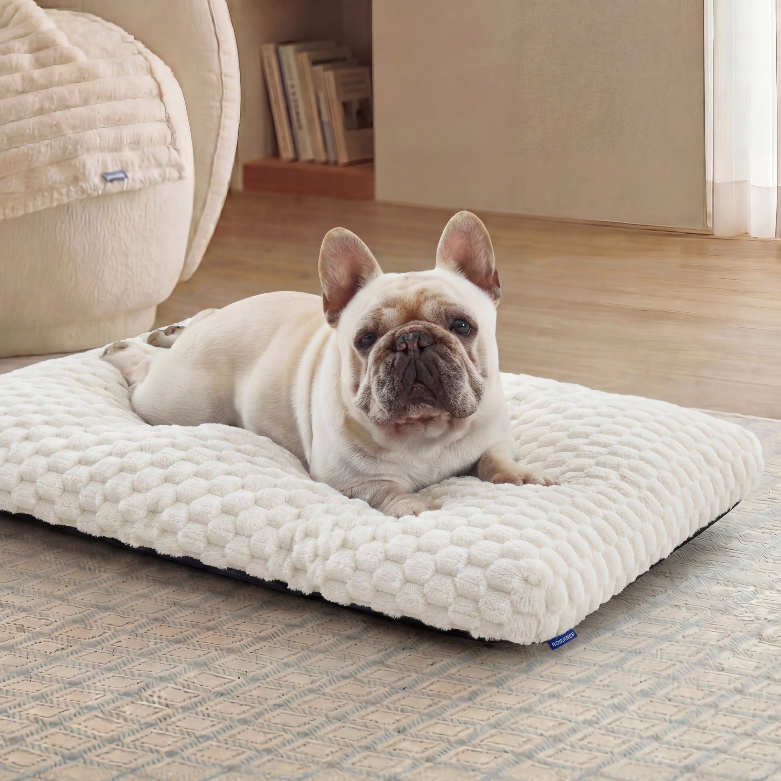 Soft Bubble Fleece Dog Bed - Image 3