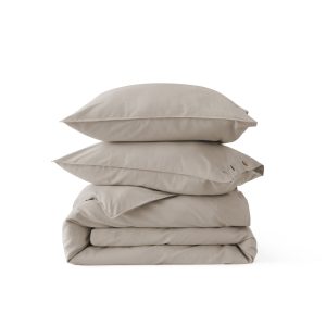PureWoven  Cotton Linen Hybrid Duvet Cover Set