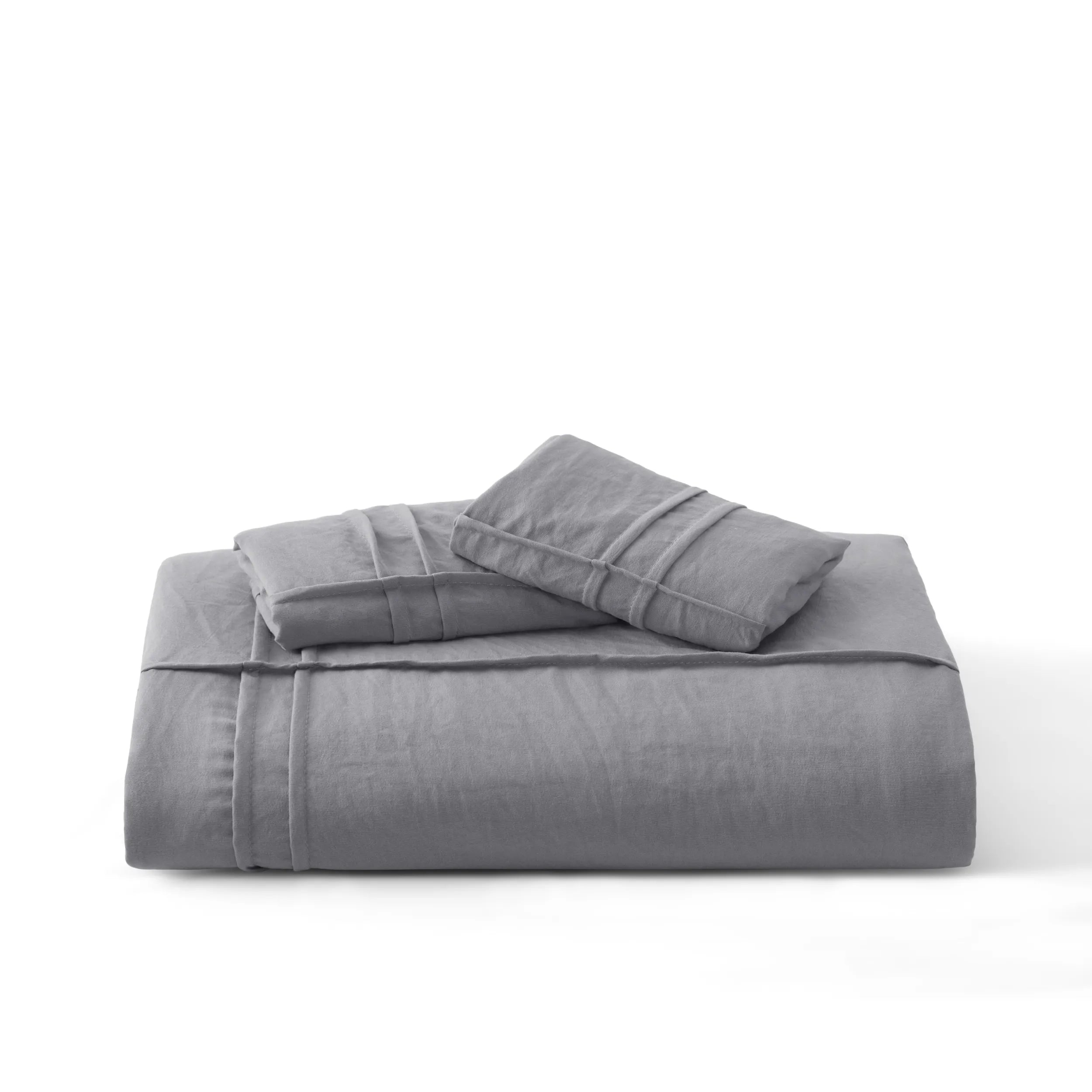 Striped Tufted Embroidery Duvet Cover Set - Image 18