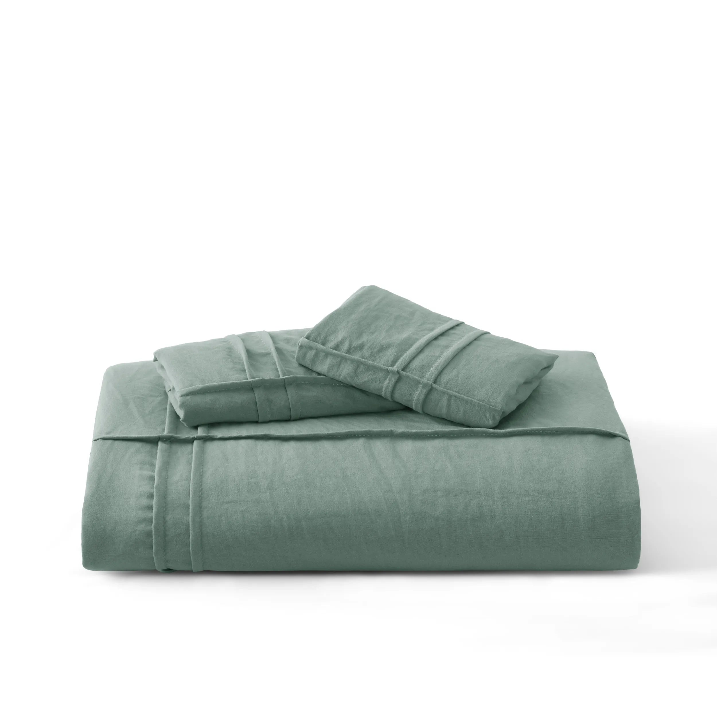 Striped Tufted Embroidery Duvet Cover Set - Image 23
