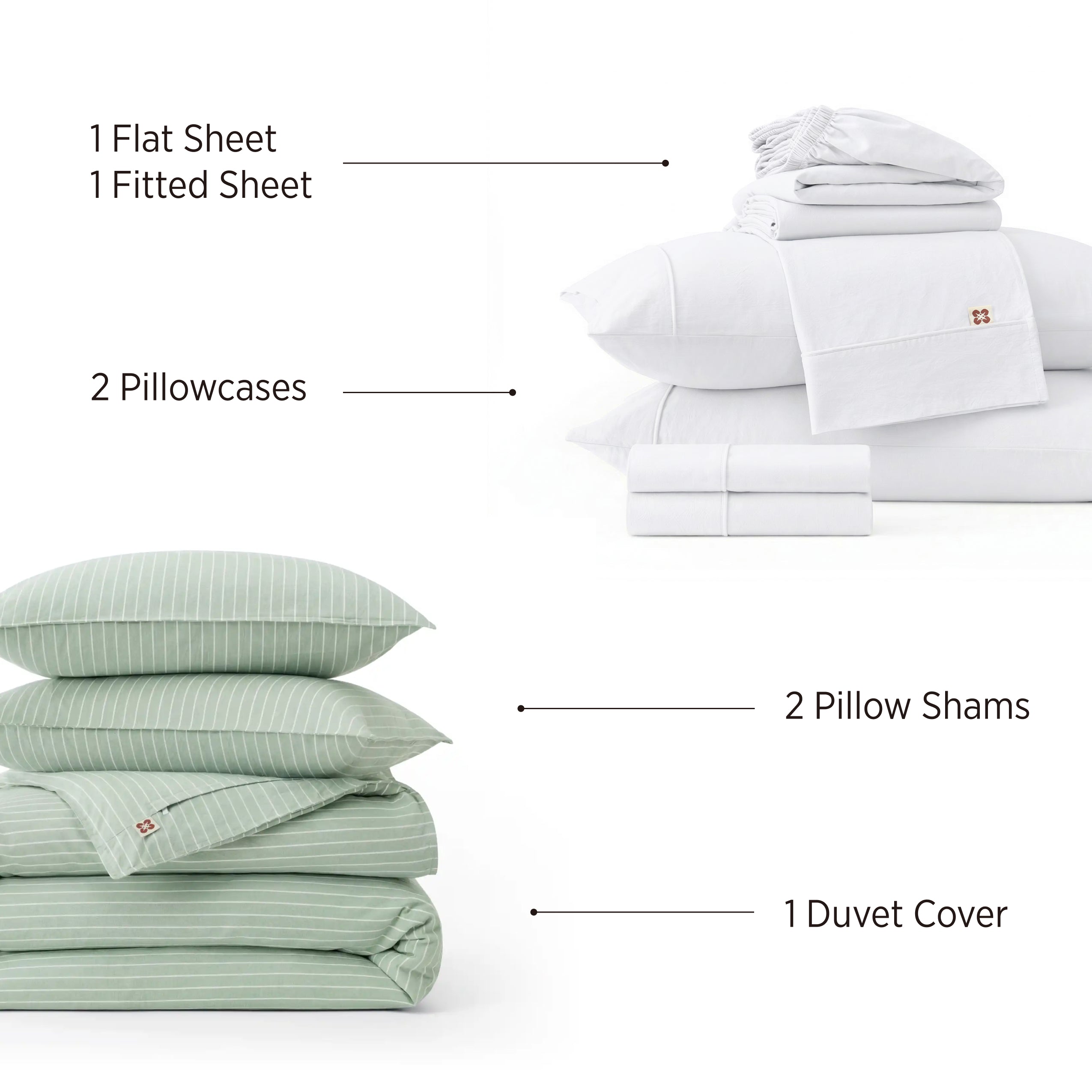 Natural Weekend Washed Cotton Stripe Bundle - Image 2