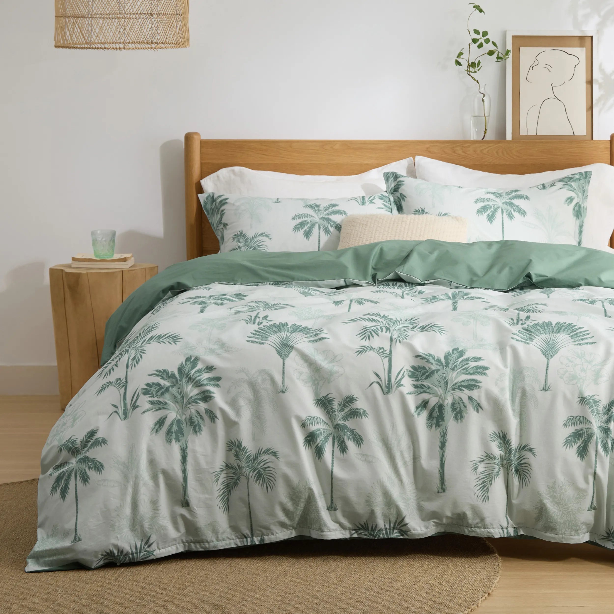 PureWoven 100% Cotton Patterned Duvet Cover Set - Image 20