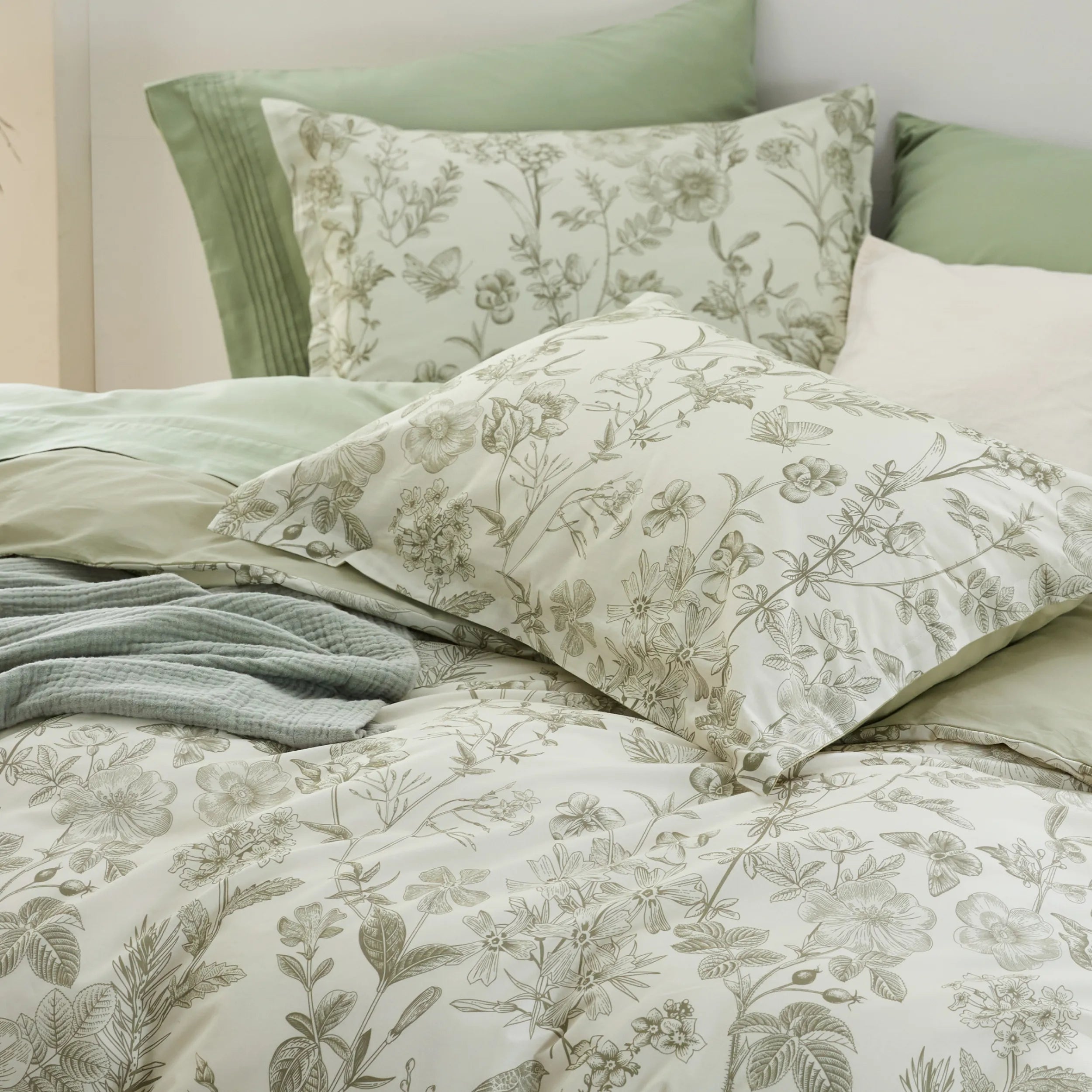 PureWoven 100% Cotton Patterned Duvet Cover Set - Image 15